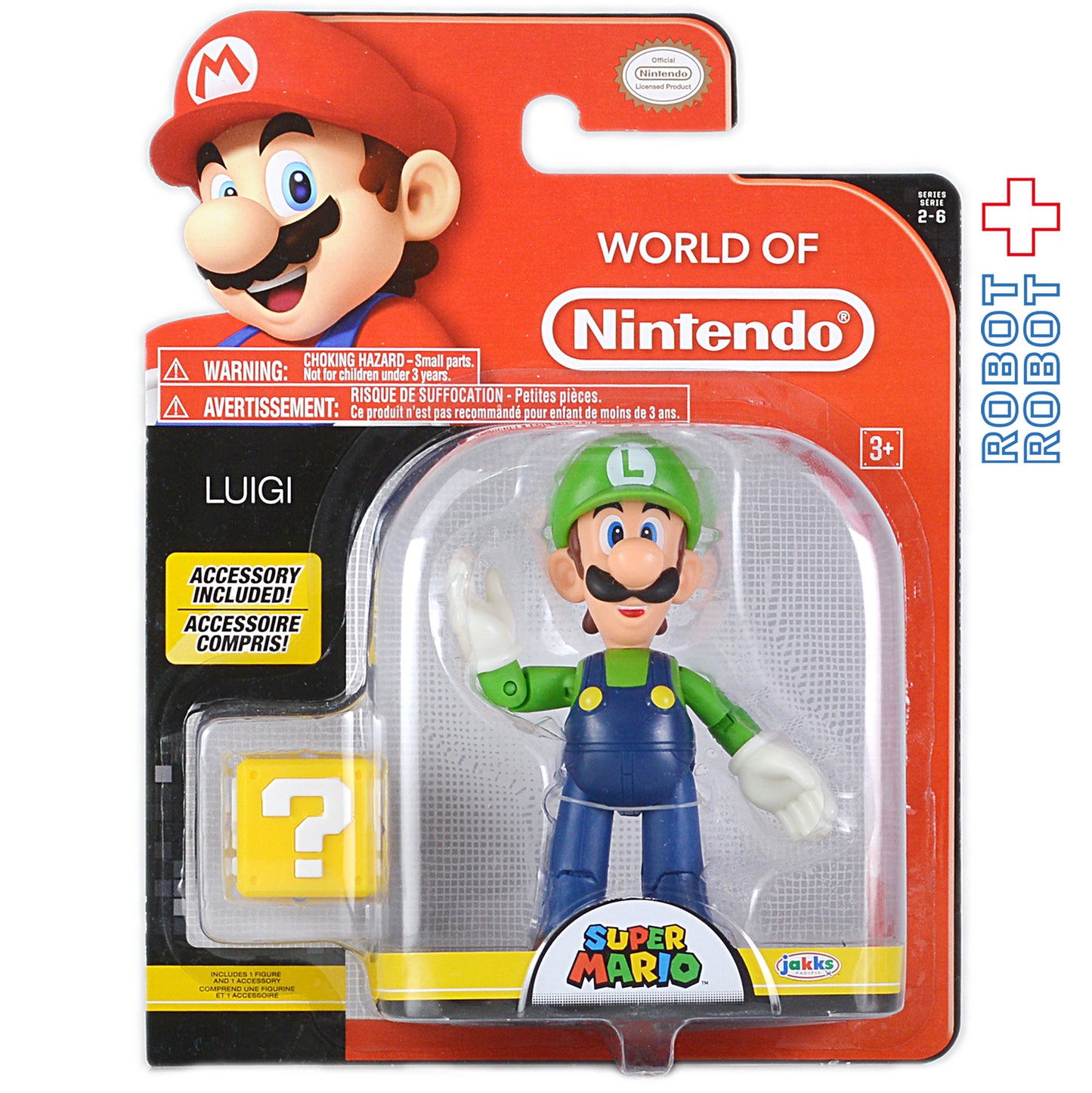 ワールドオブニンテンドー スーパーマリオ ルイージ 4インチアクションフィギュア