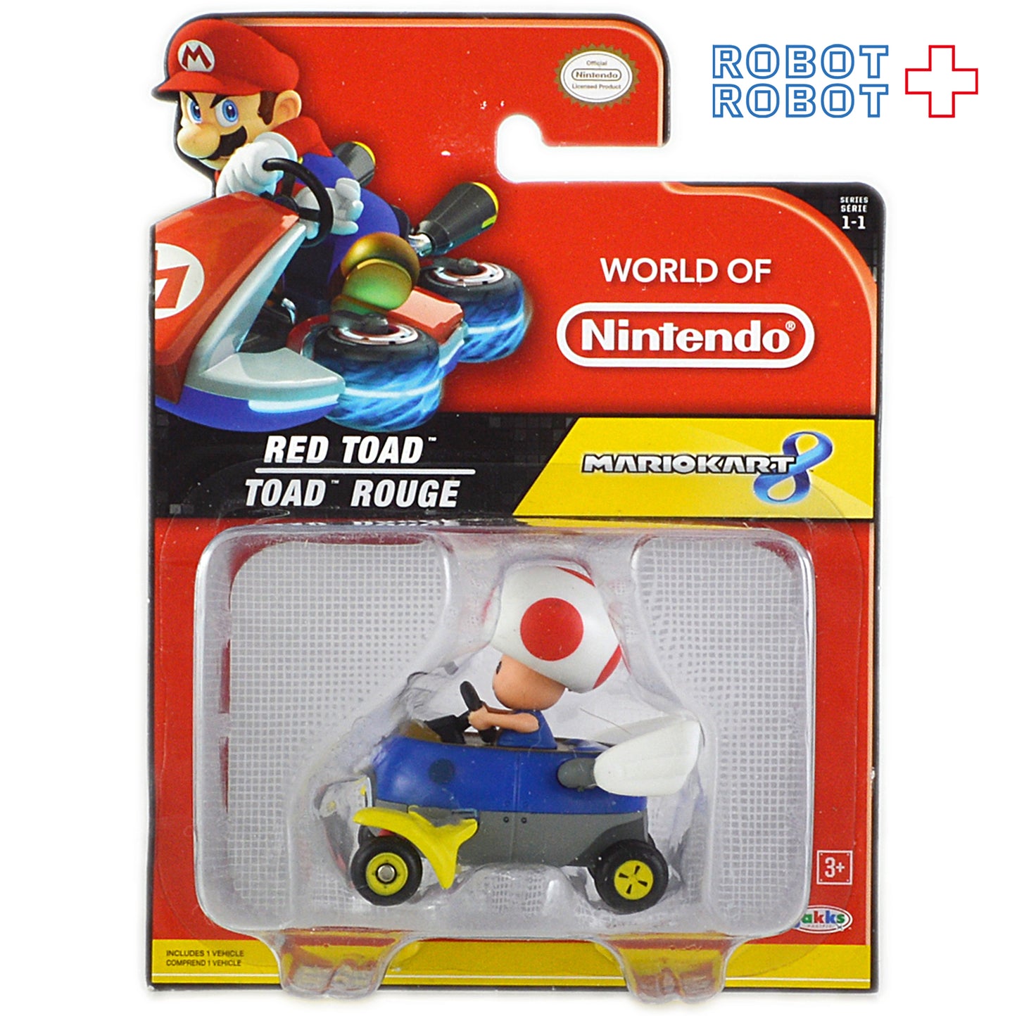 ワールドオブニンテンドー series 1-1 マリオカート / キノピオ 2.5インチアクションフィギュア