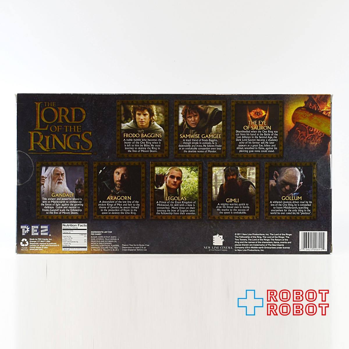 PEZ コレクターズ シリーズ 指輪物語 ロード・オブ・ザ・リング 8種入りセット 箱入 未開封