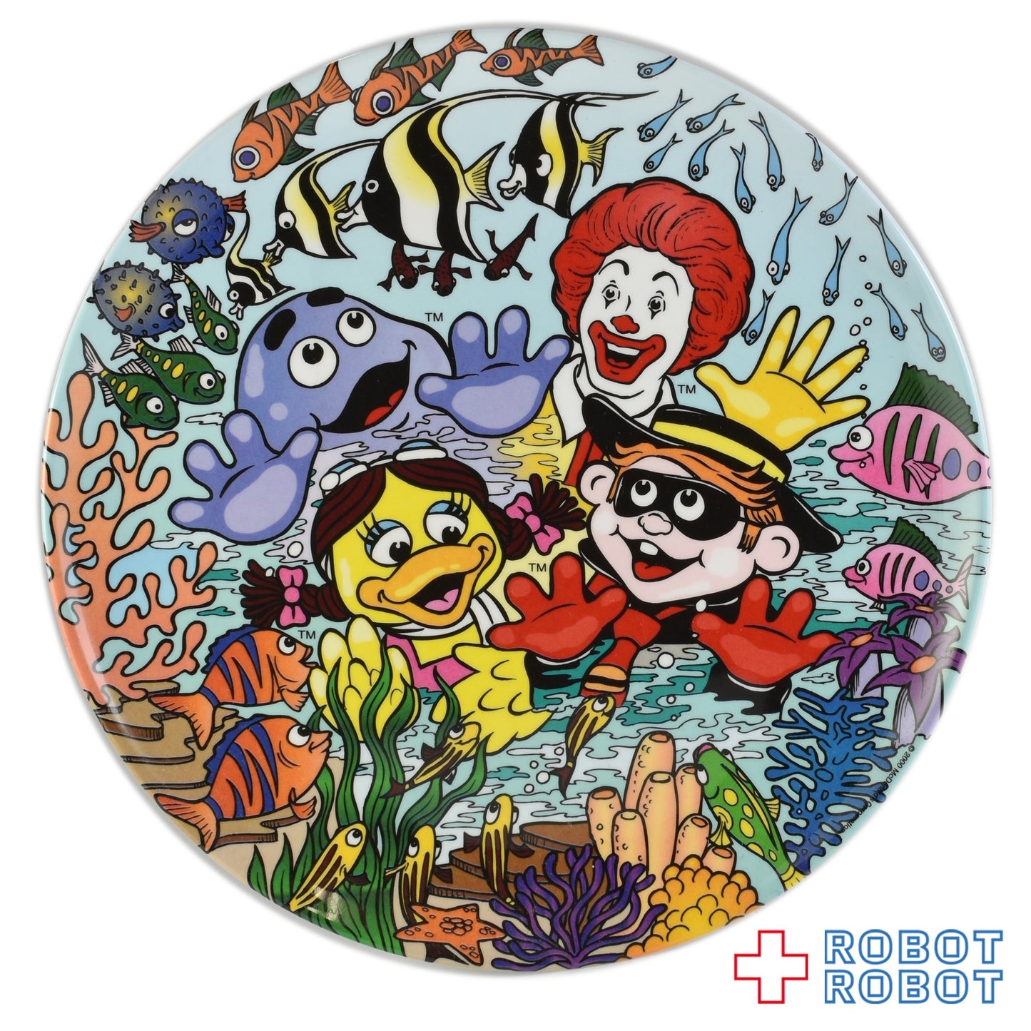 マクドナルド 絵皿 ロナルドと魚