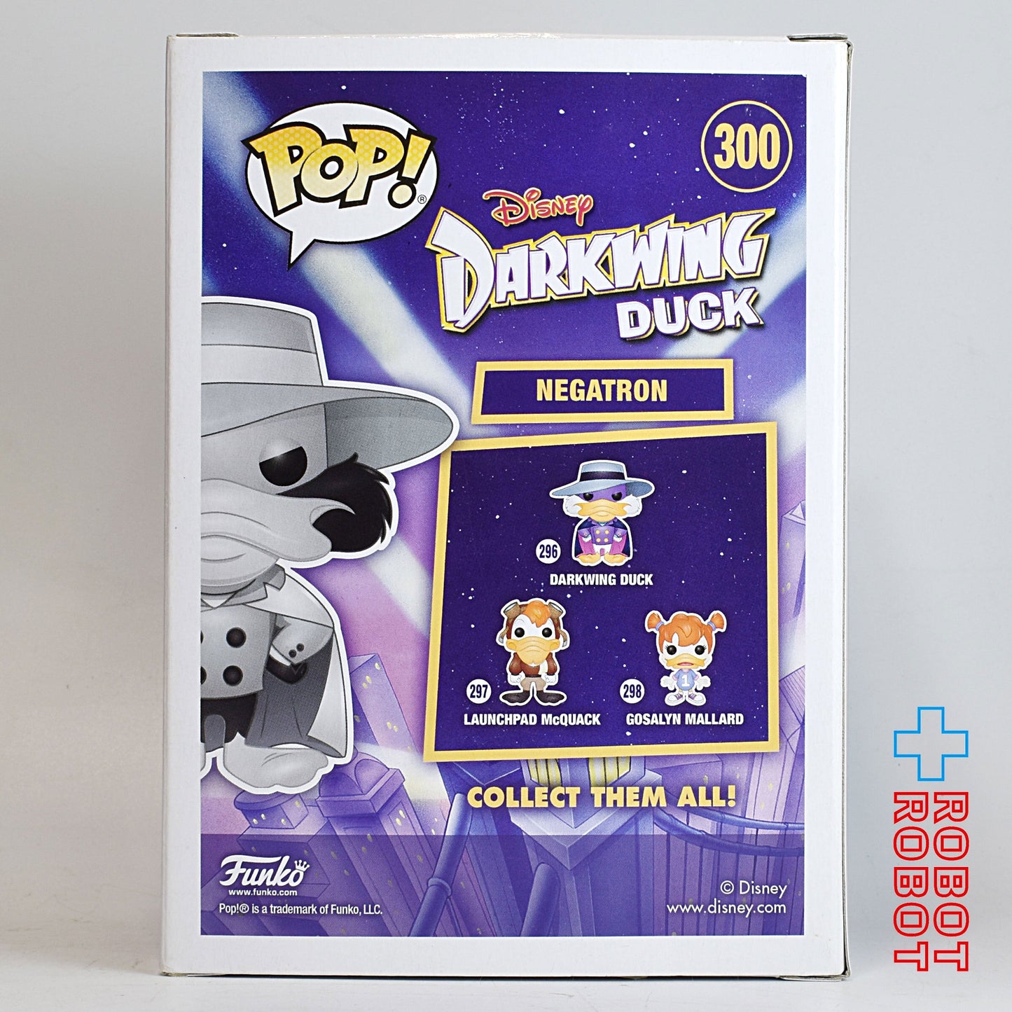 ファンコ POP! 300 ディズニー ダックにおまかせ ダークウィング・ダック ネガトロン 蓄光Ver. ビニールフィギュア