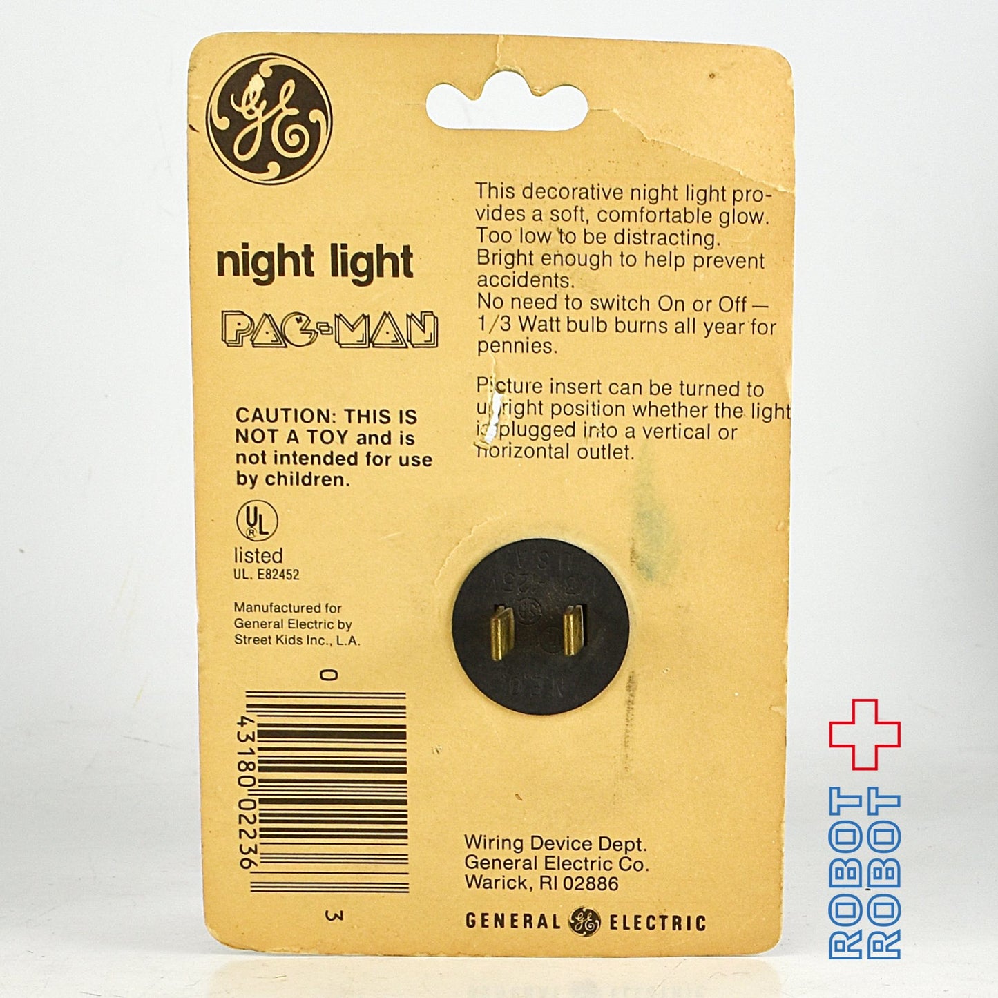 ジェネラルエレクトリック パックマン ナイトライト 台紙付