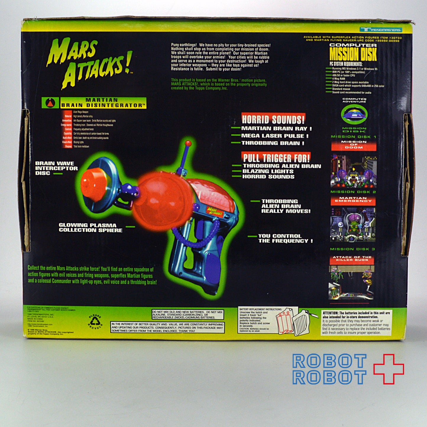 トレンドマスターズ マーズ・アタック! 光線銃 箱入 電池切