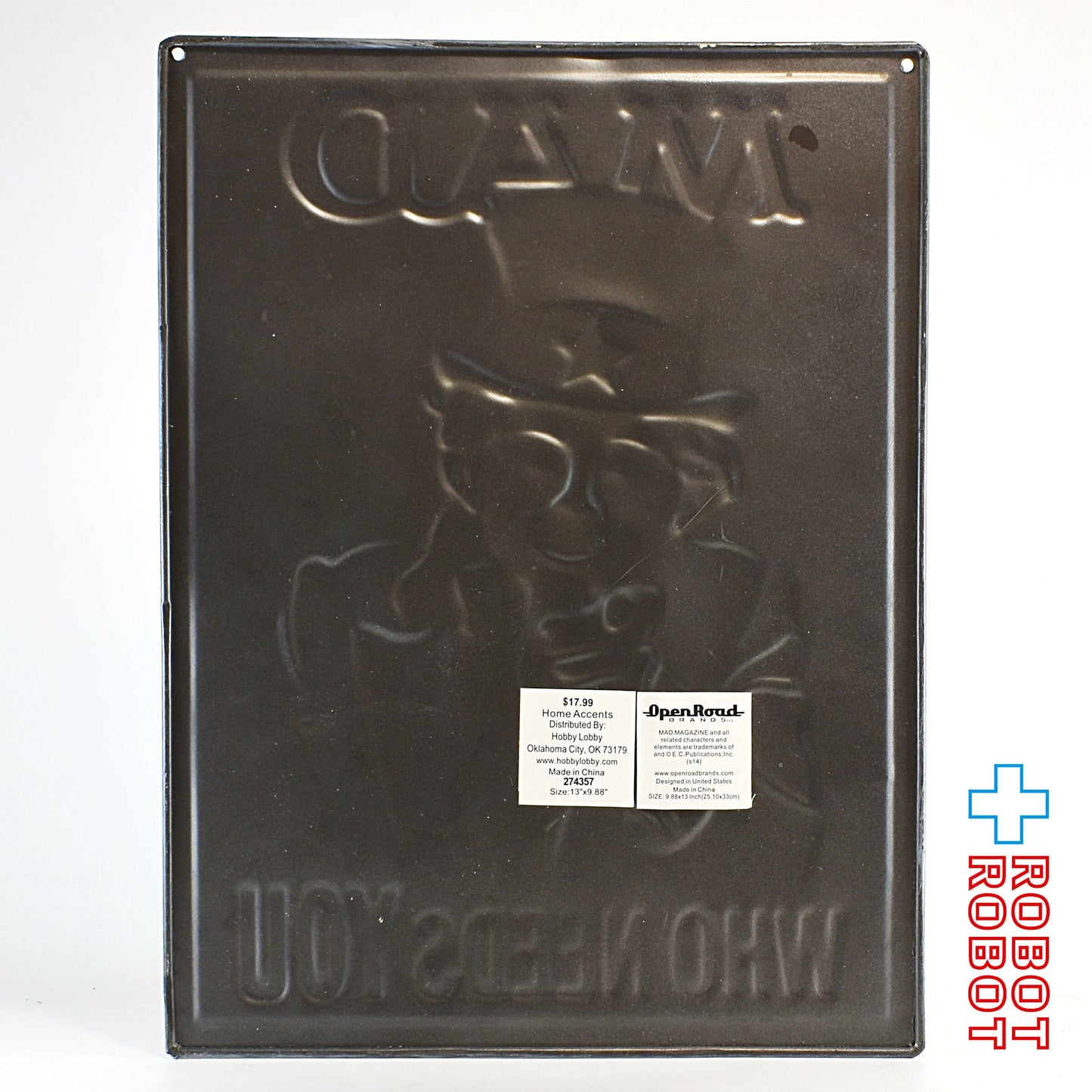 マッドマガジン メタルサイン アルフレッド・E・ニューマン アンクル・サム フー・ニード・ユウ