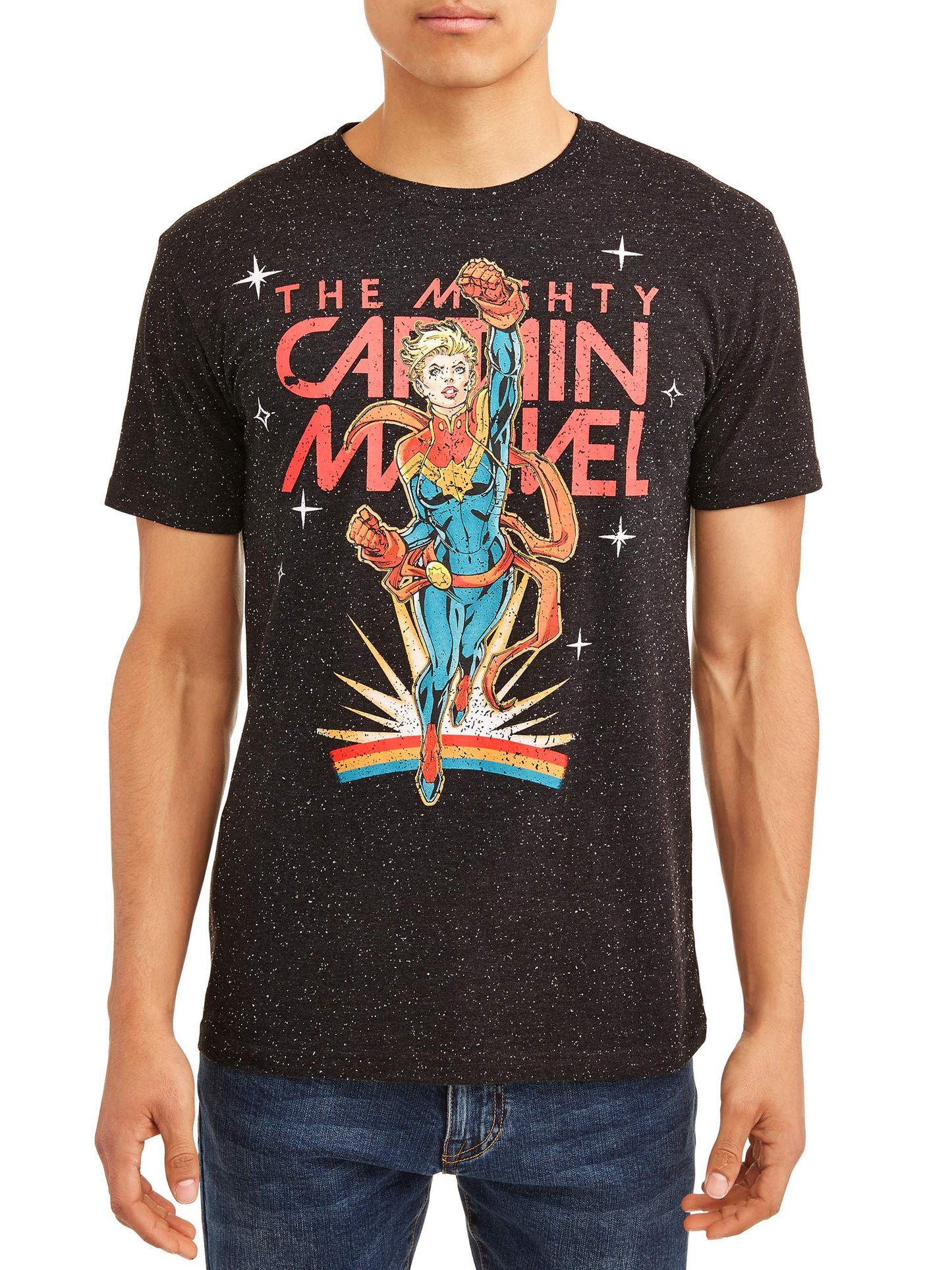 Tシャツ マーベル キャプテンマーベル Retrainbow