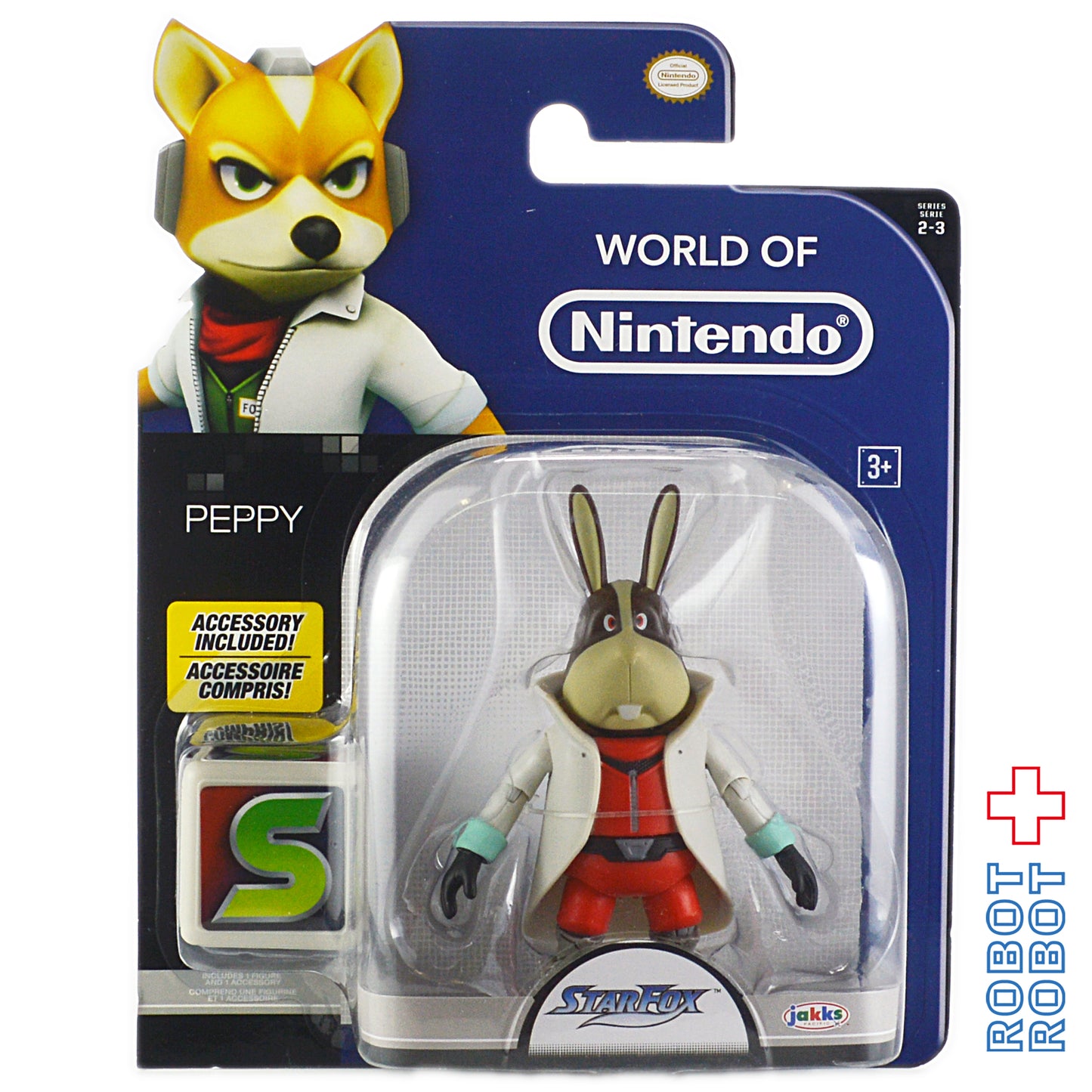ワールドオブニンテンドー ペッピー・ヘア(スターフォックス) 4インチ アクションフィギュア