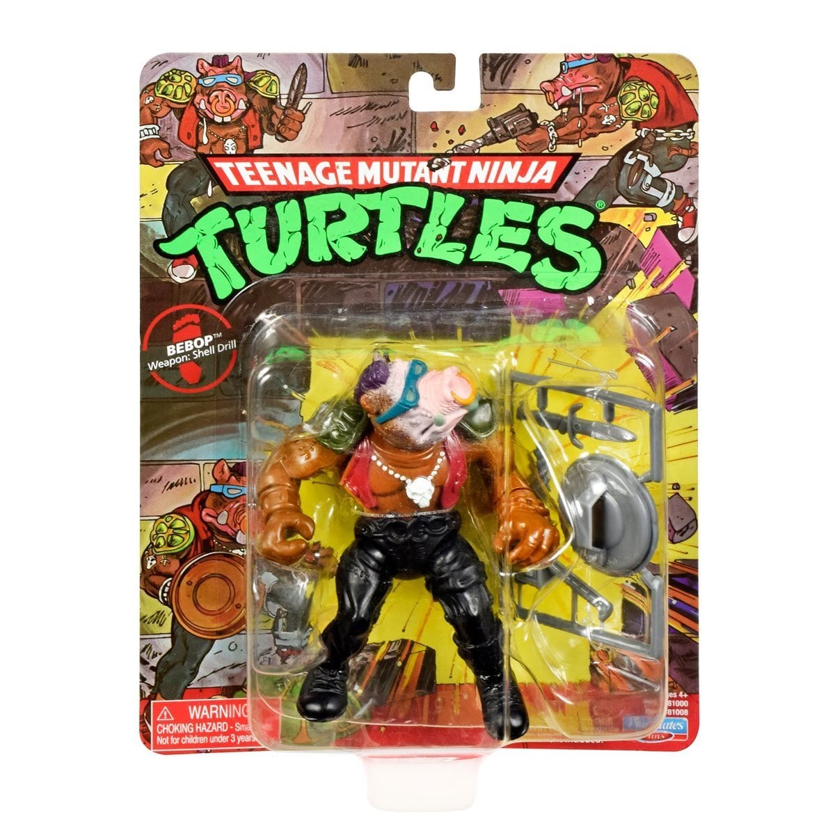 〔7月下旬入荷予定〕プレイメイツ タートルズ TMNT オリジナル・クラシック ビーバップ 4インチ ベーシックフィギュア 未開封