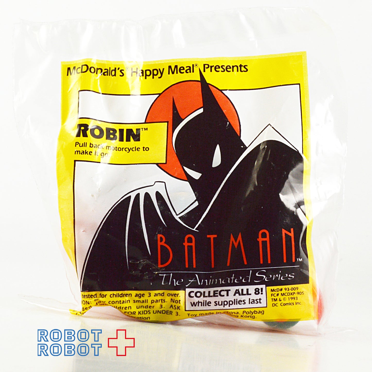 マクドナルド DC バットマン・アニメイテッド ロビン ハッピーミールトイ 袋入未開封