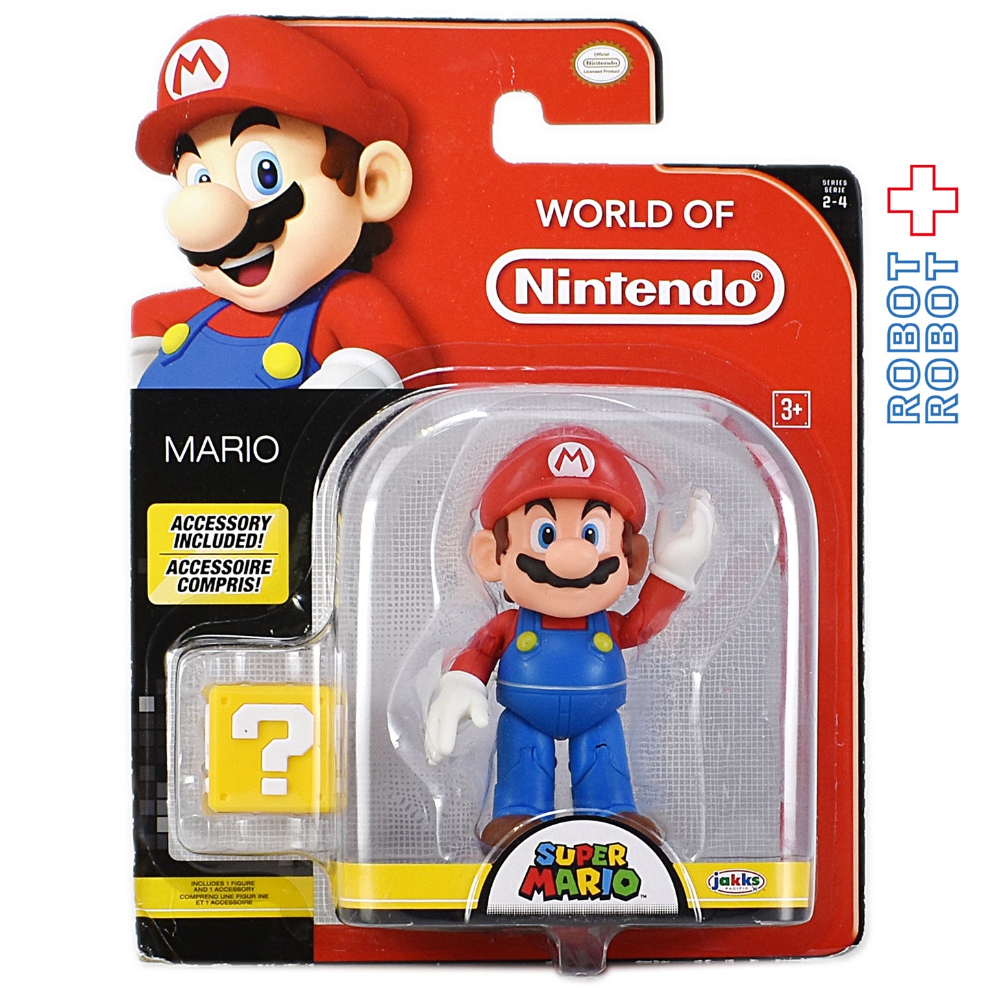 ワールドオブニンテンドー スーパーマリオ マリオ wハテナブロック 4インチ アクションフィギュア