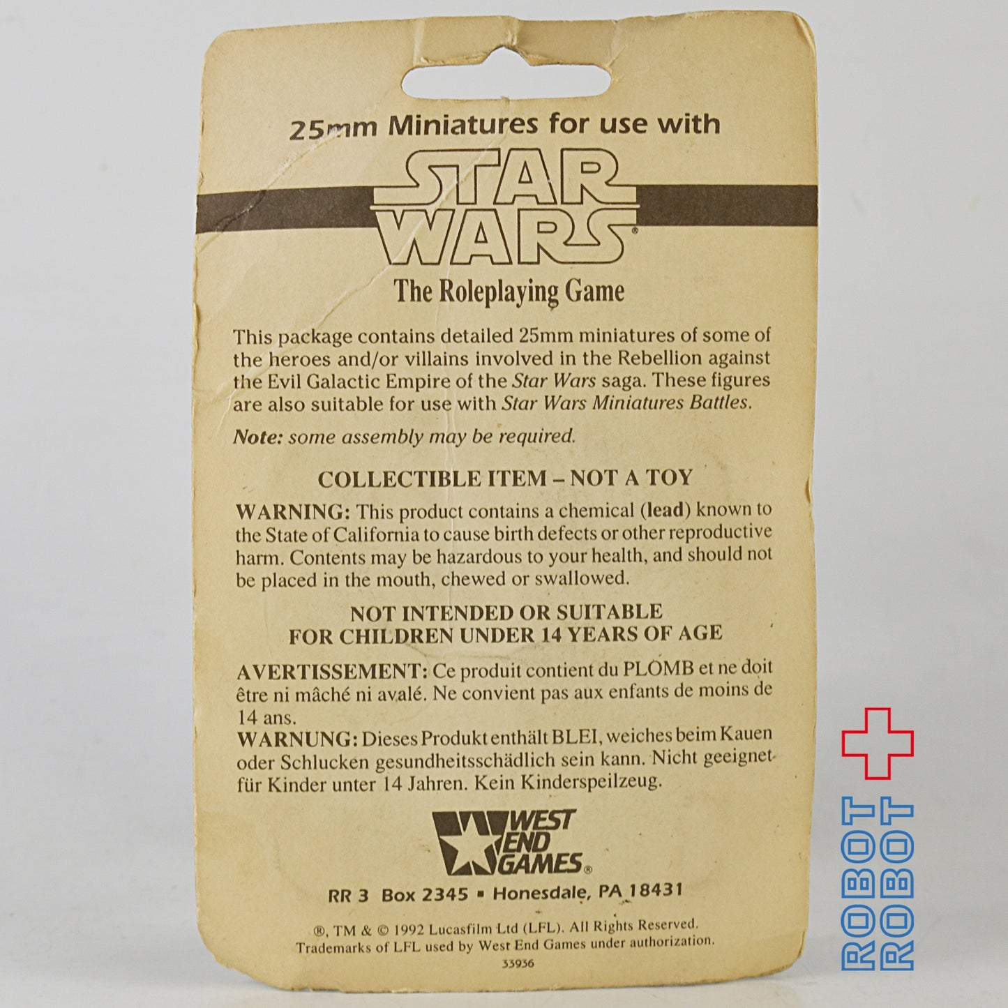 ウエストエンドゲーム スター・ウォーズ 25ミリ ミニチュア レベルコマンド