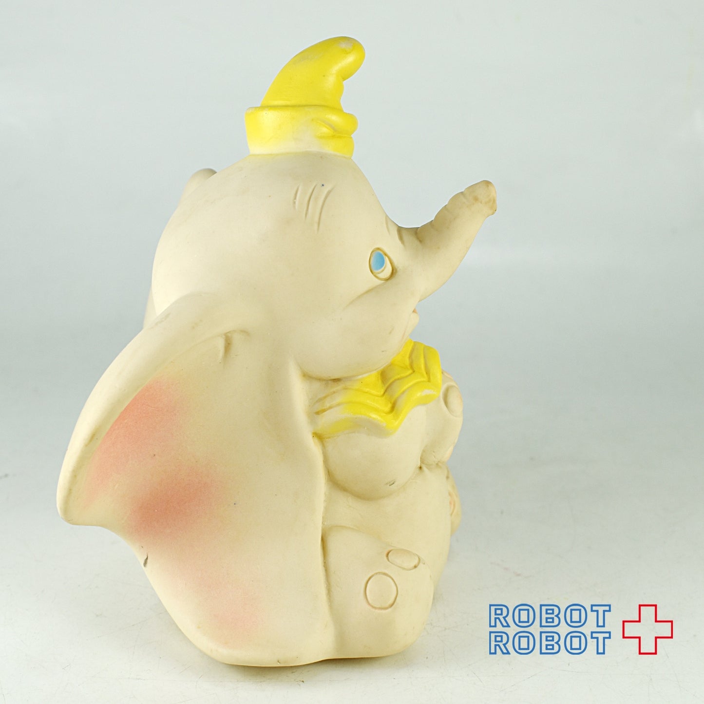 DELL社 ディズニー ダンボ 黄色帽子 ソフビ ラバードール 1960's ※難有り