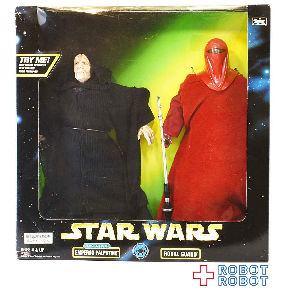 ケナー スター・ウォーズ アクションコレクション エレクトロニック パルパティーン皇帝&ロイヤル・ガード12インチフィギュア 国内版