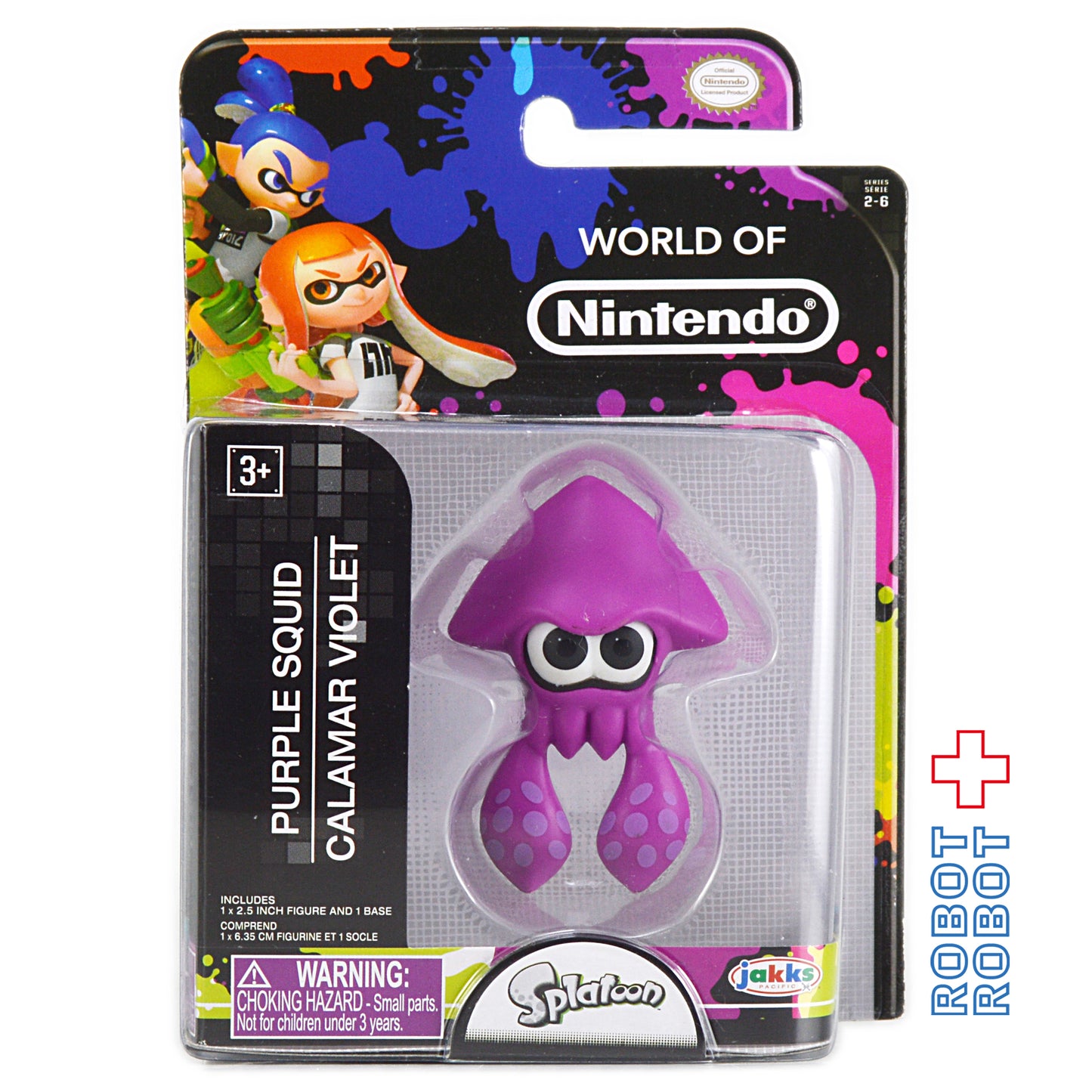 ワールドオブニンテンドー イカ (バイオレット)(スプラトゥーン) 2.5インチ アクションフィギュア