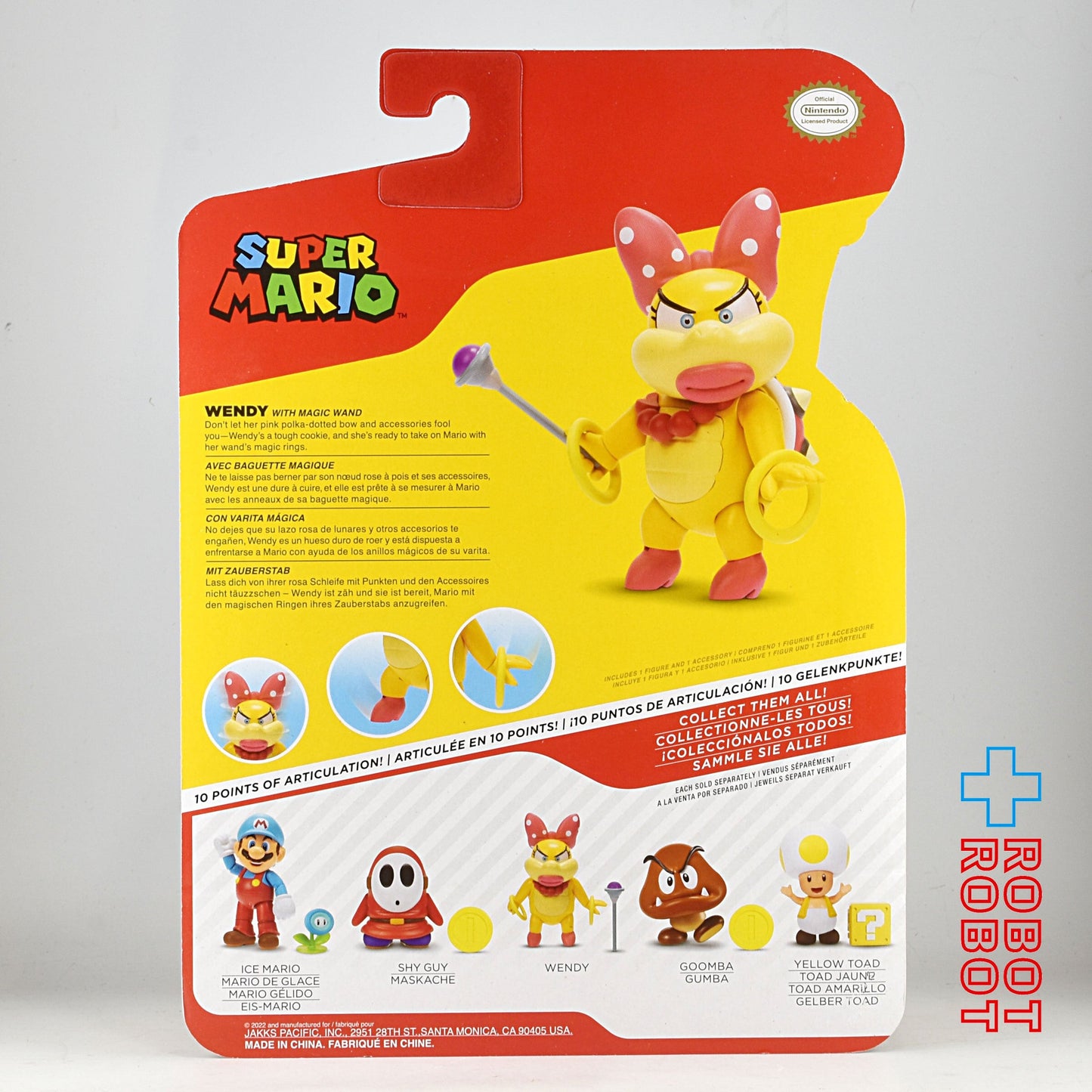 ワールドオブニンテンドー Wave 30 ウェンディ w/マジックワンド 4インチ アクションフィギュア 未開封