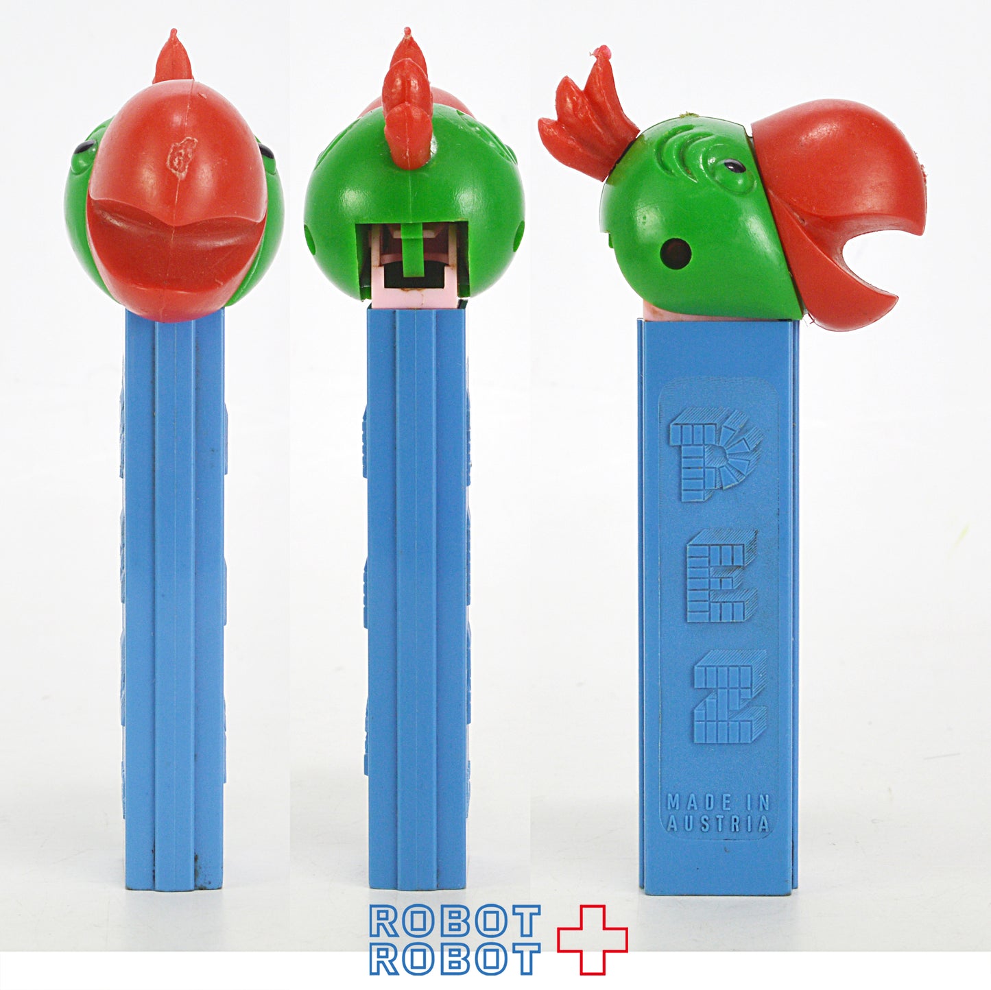 PEZ コッカトゥー オウム 赤 x 緑 足なし