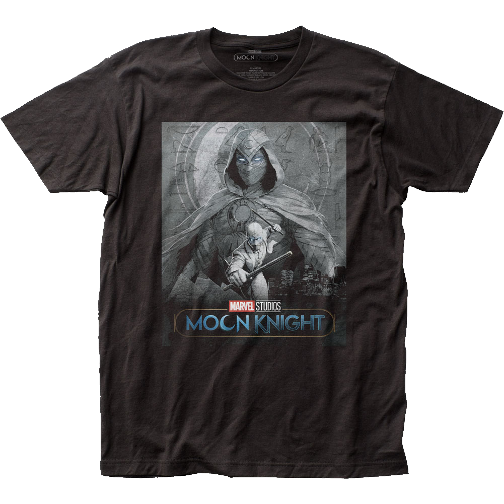 マーベル Tシャツ Marvel Studios Moon Knight Movie Poster Premium Black T-Shirt