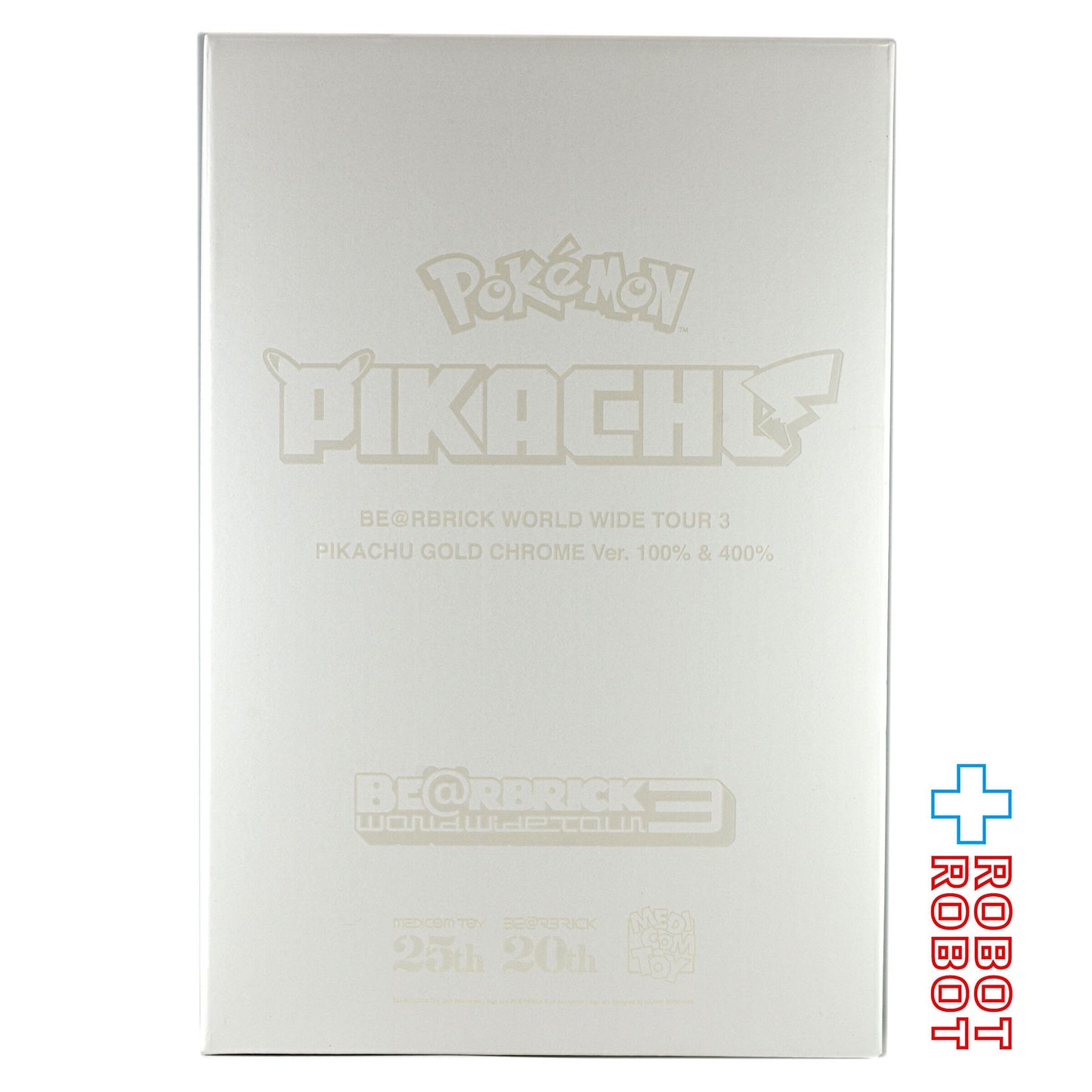 メディコム ベアブリック WORLD WIDE TOUR 3 開催記念商品 ピカチュウ GOLD CHROME Ver.100% & 400% 未開封