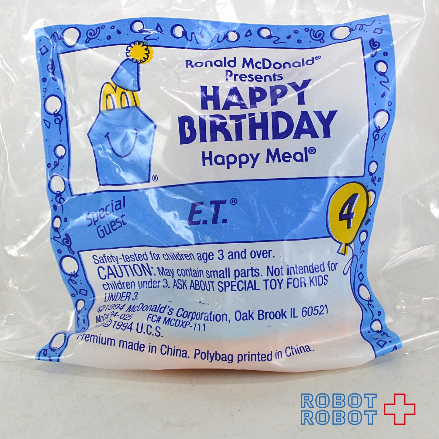 マクドナルド E.T. 円盤ミニカー ハッピーミールトイ 袋入未開封