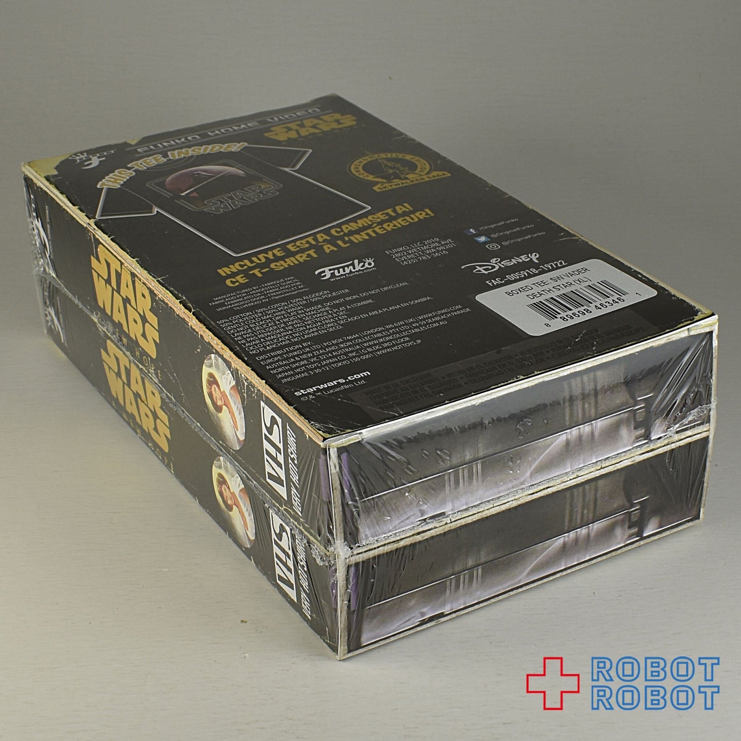 ファンコ ホームビデオ スター・ウォーズ ANH VHS パッケージ Tシャツ XL