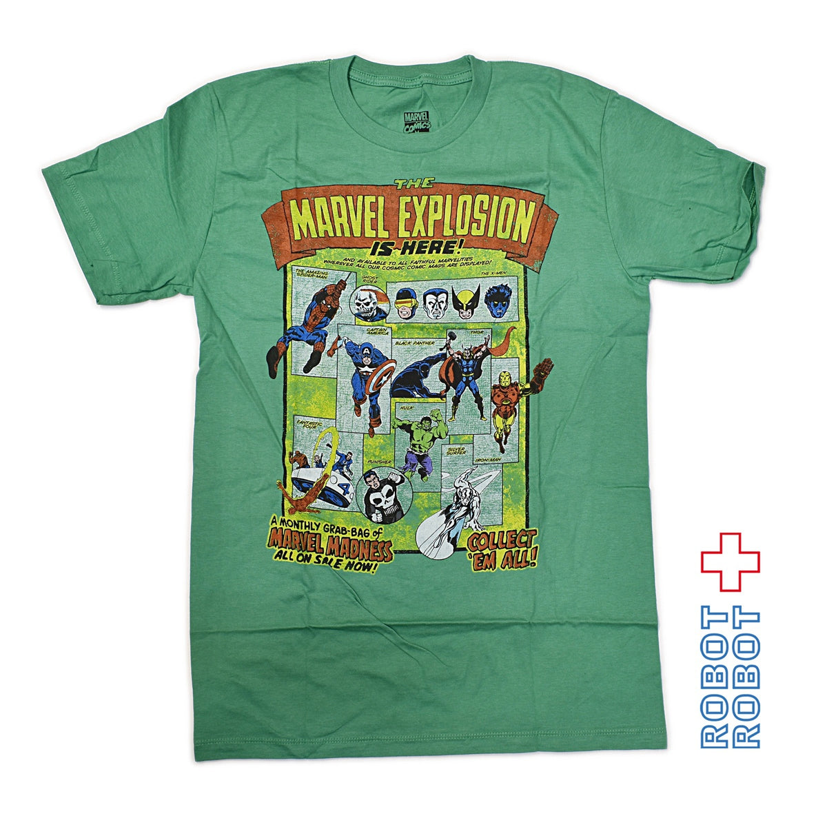 Tシャツ マーベル レトロ柄