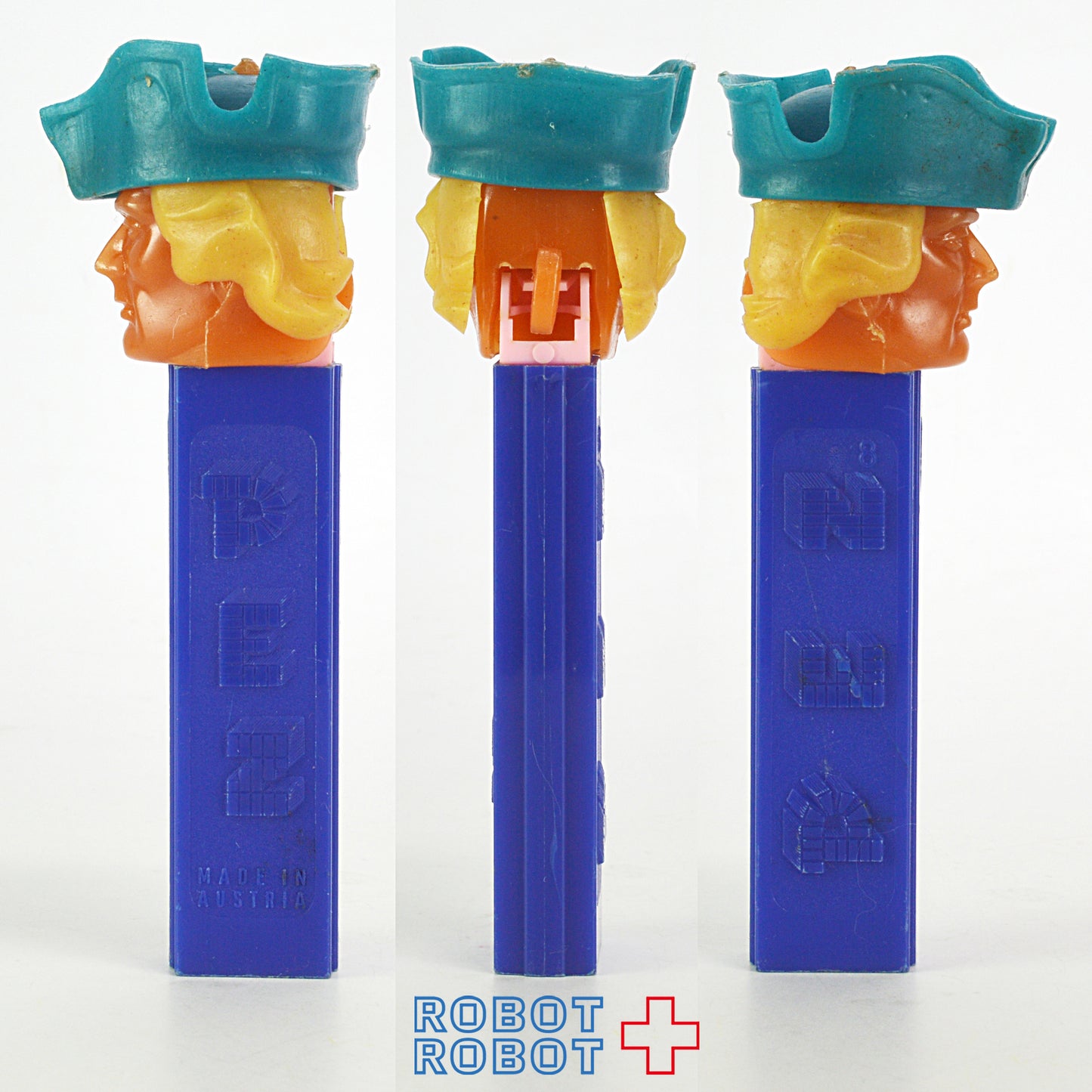 PEZ キャプテン 足なし 帽子の横のステッカー欠