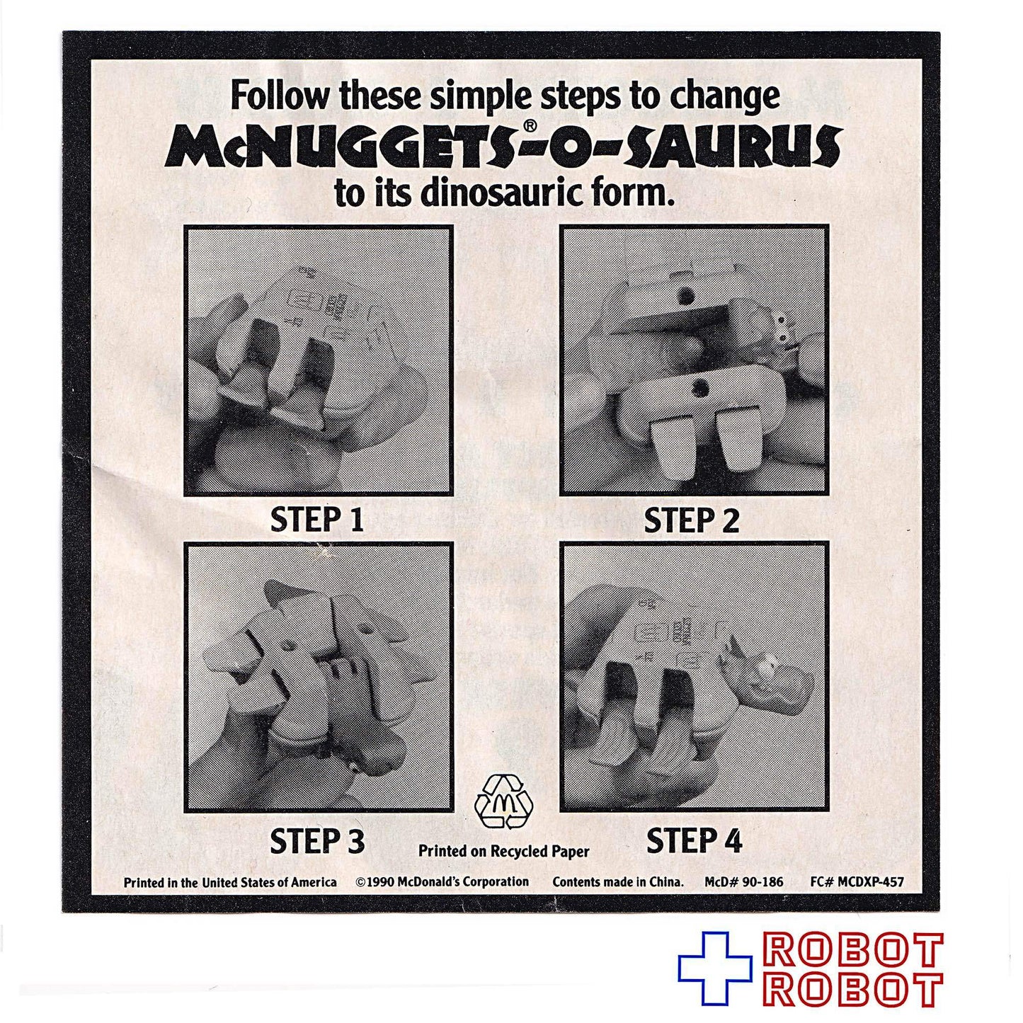 マクドナルド マックディノ チェンジャブル ハッピーミール マックナゲッツォーサウルス