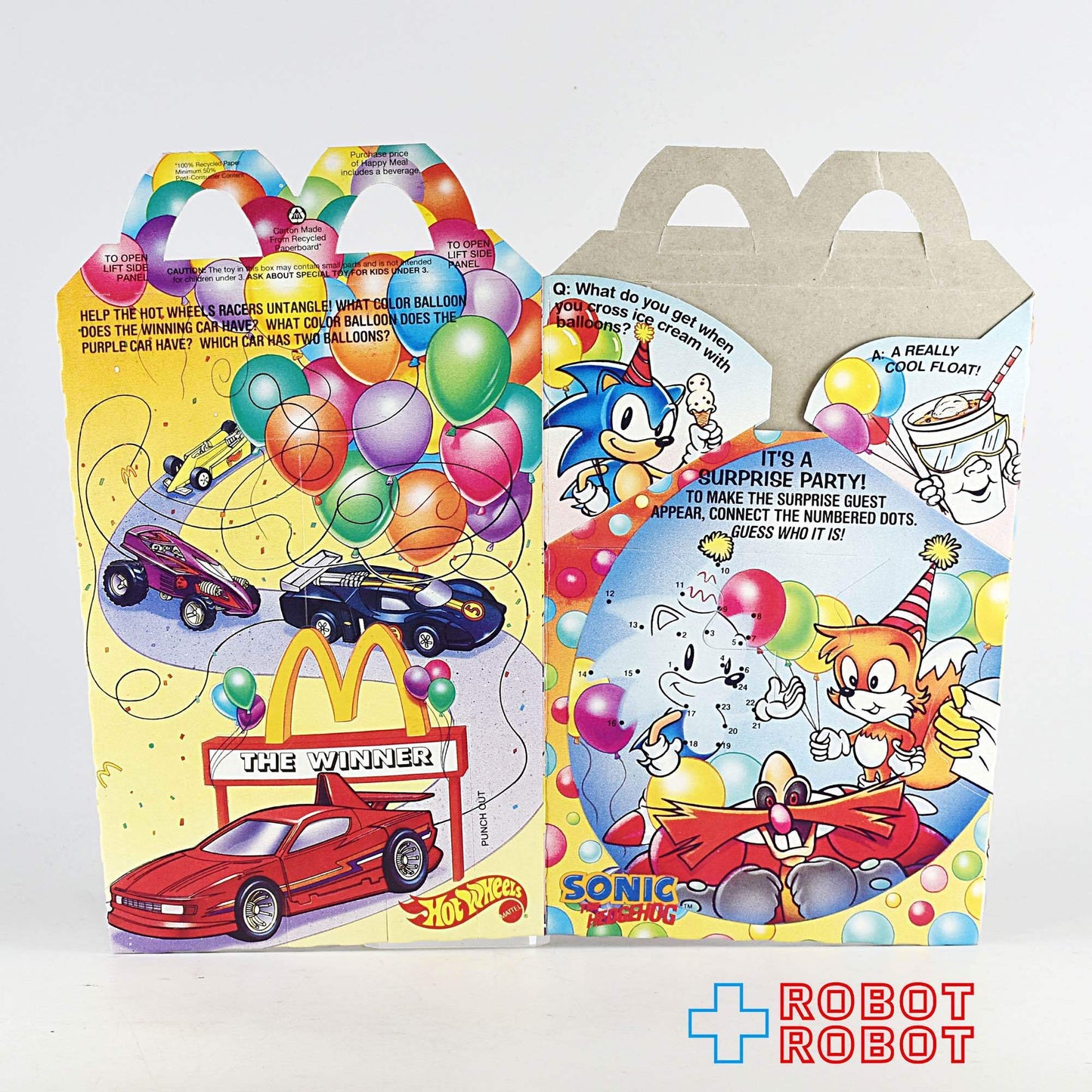 マクドナルド ハッピーセット空箱 ハッピーバースデイ バービー / ホットウィール / ソニック