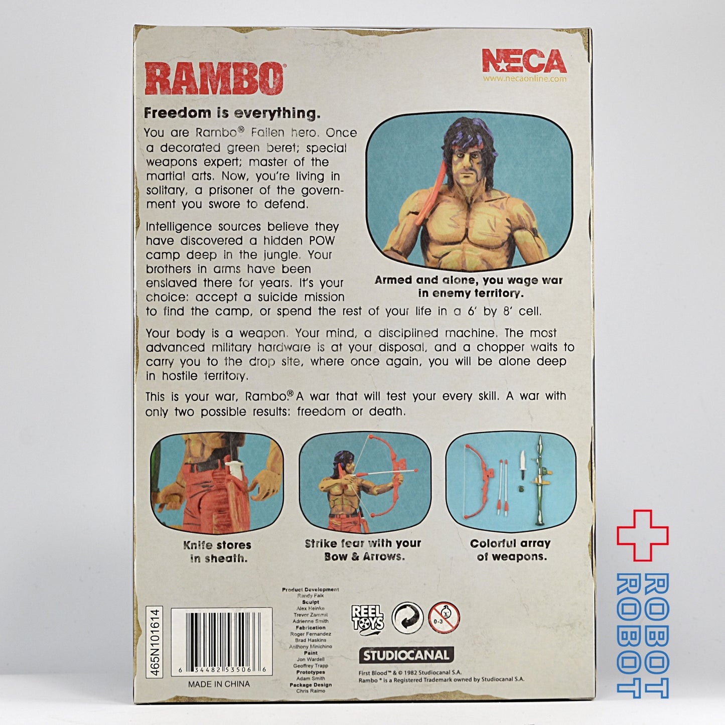 NECA ランボー 怒りの脱出 クラシックビデオゲーム版 7インチフィギュア