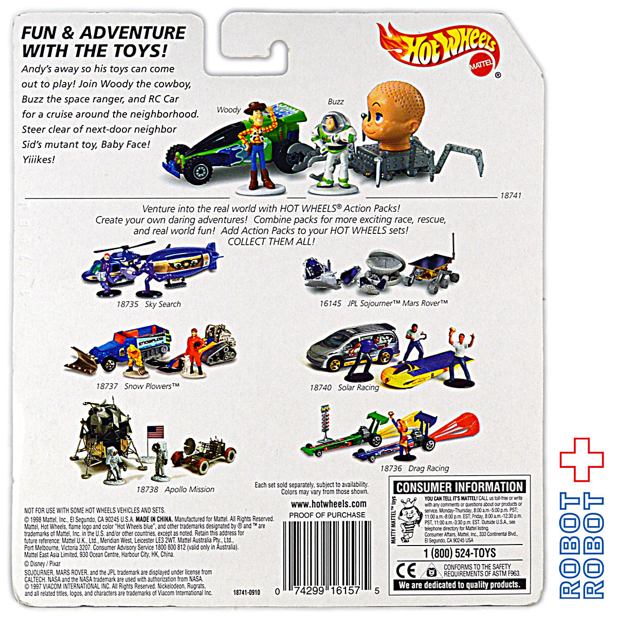 トイストーリー ホットウィール アクションパック