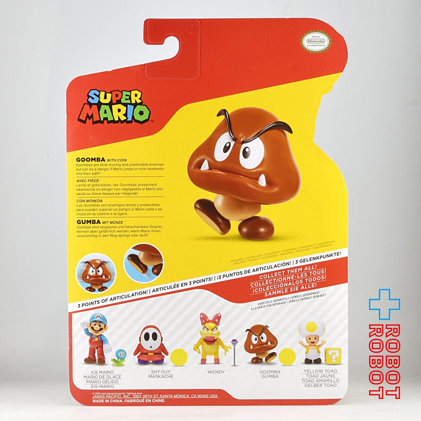 ワールドオブニンテンドー Wave 30 クリボー w/コイン 4インチ アクションフィギュア 未開封