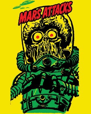 Tシャツ マーズ・アタック! ビッグイエロー