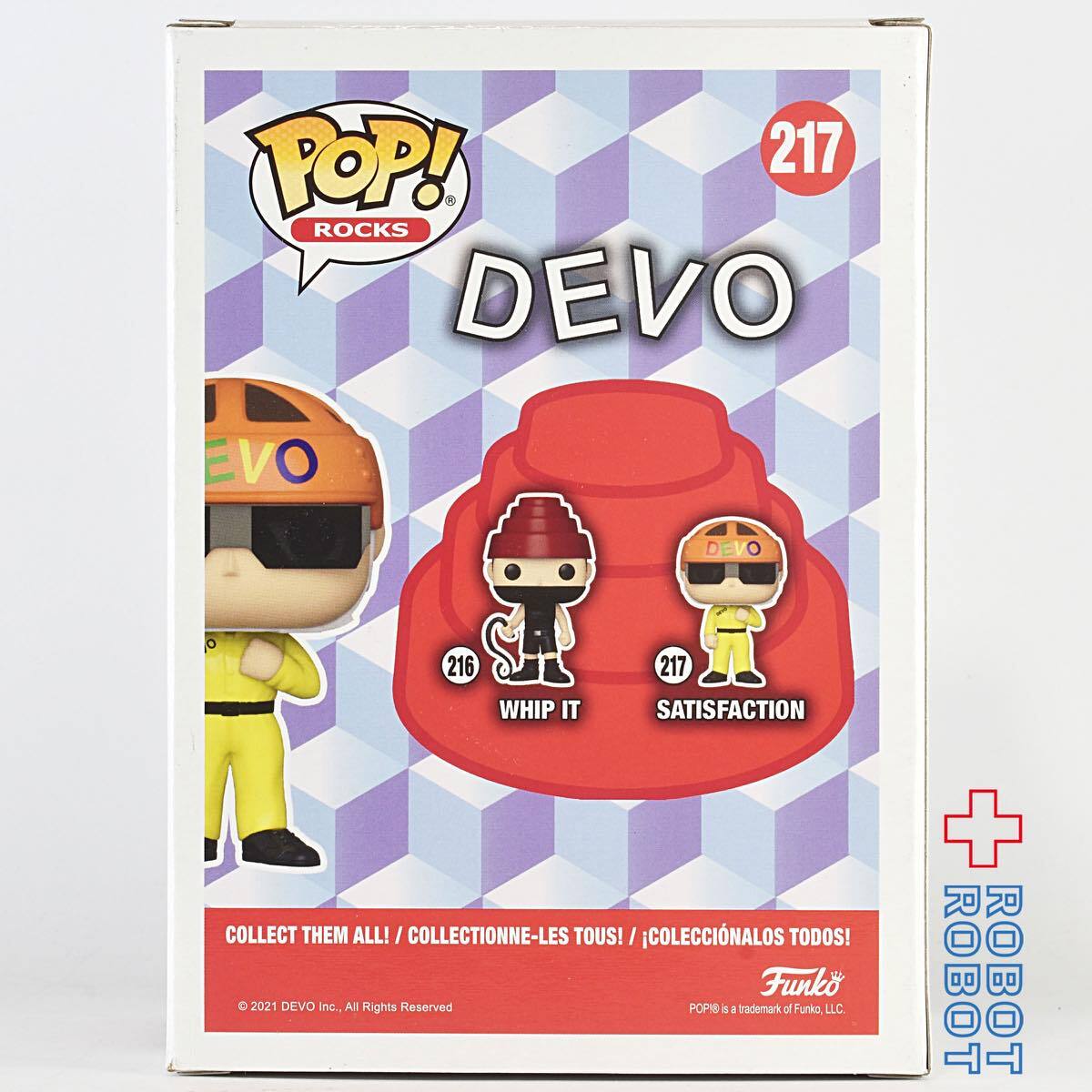 ファンコ POP! ロックス 217 DEVO サティスファクション ビニールフィギュア 未開封