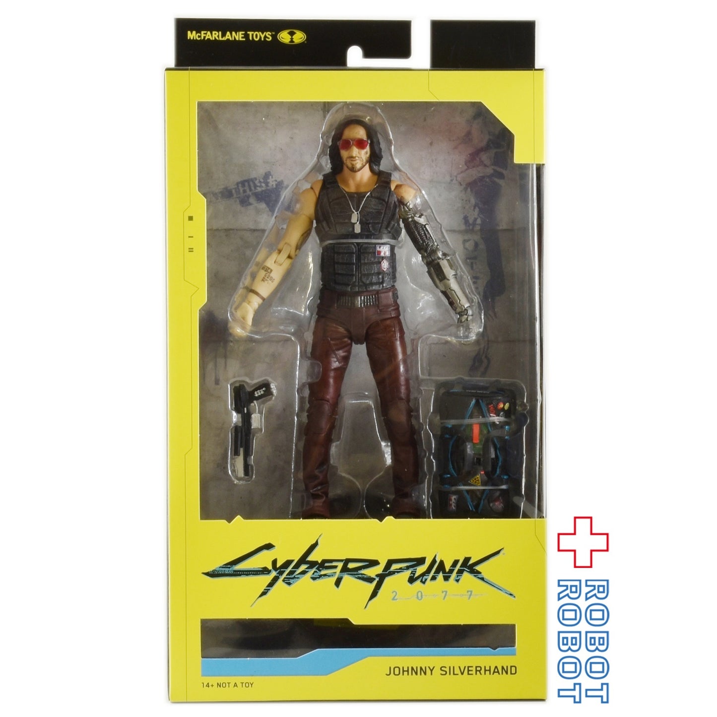 マクファーレントイズ サイバーパンク 2077 ジョニー・シルヴァーハンド w/ダッフルバッグ 7インチ アクションフィギュア