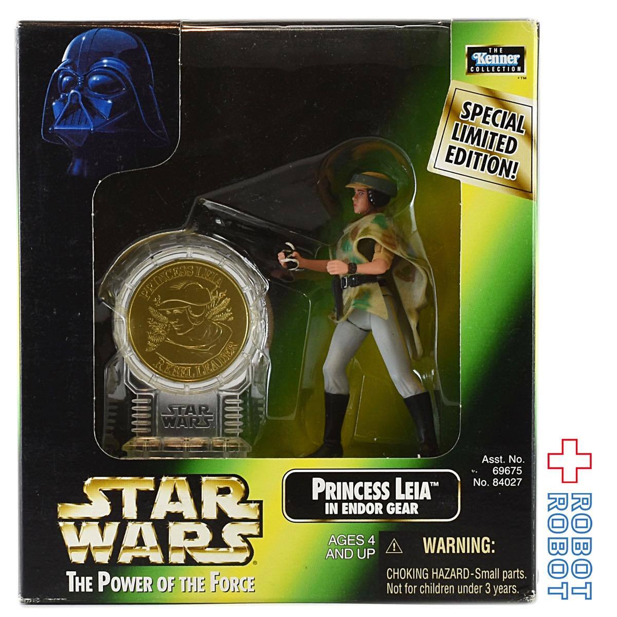 ケナー スター・ウォーズ POTF2 プリンセスレイア イン エンドアギア コイン付アクションフィギュア 開封