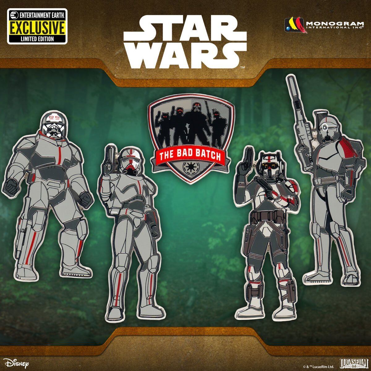 スター・ウォーズ バッド・バッチ エナメルピン 5個入 未開封