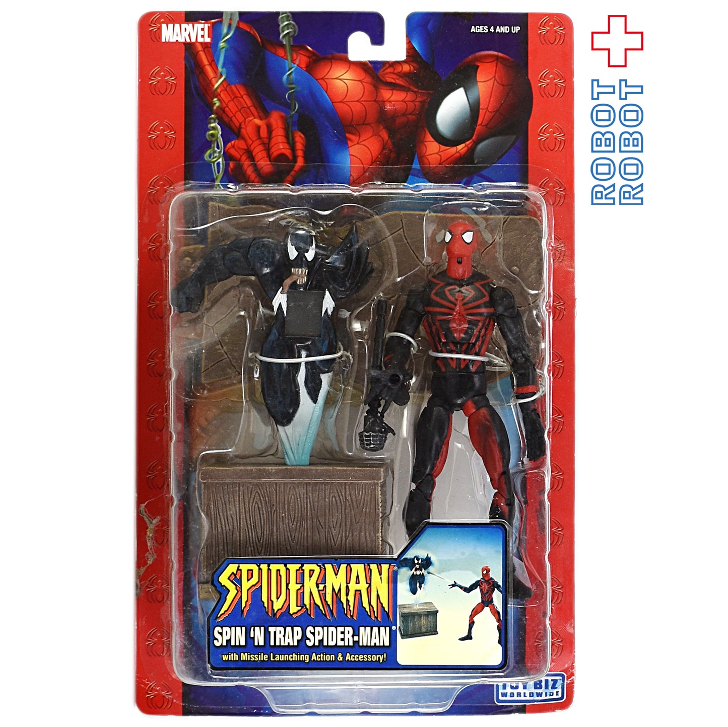 スパイダーマンクラシック 6インチフィギュア アソート14 スピン&トラップ スパイダーマン