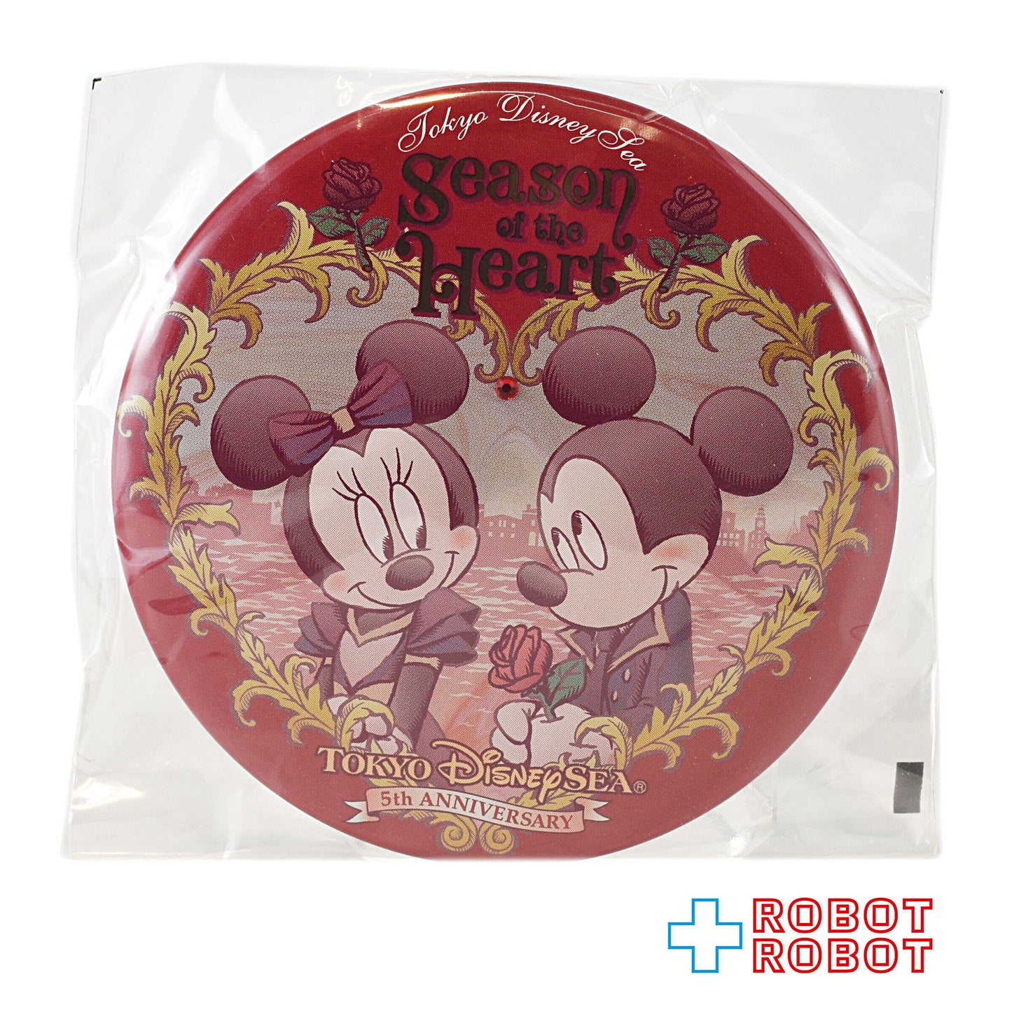 TDR 東京ディズニーシー 5周年 シーズン・オブ・ハート 缶バッジ