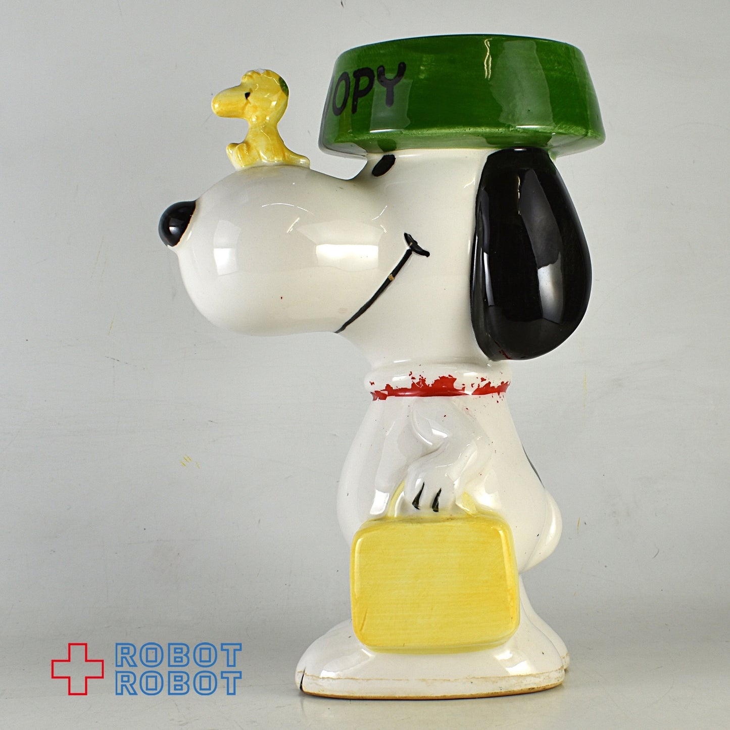 スヌーピー&ウッドストック 陶器プランター