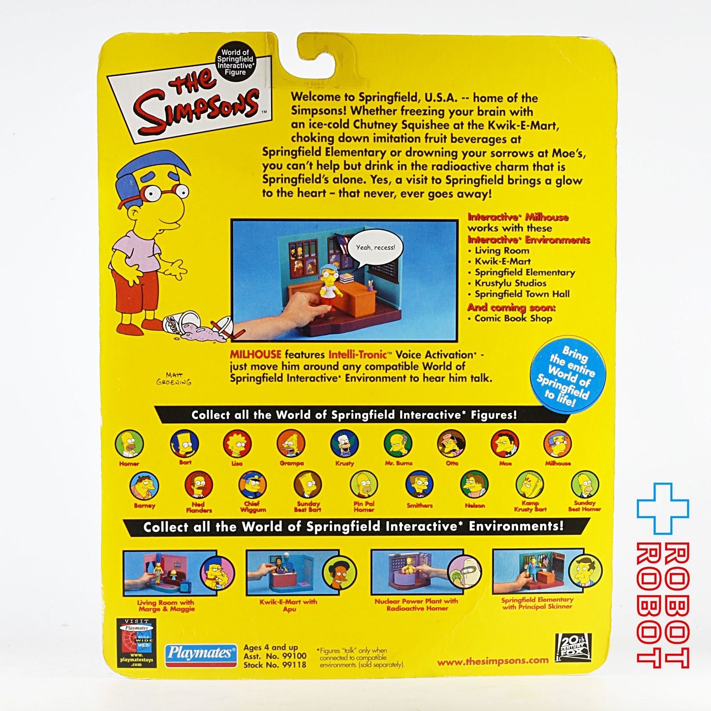 プレイメイツ シンプソンズ ミルハウス・ヴァン・ホーテン アクションフィギュア 未開封