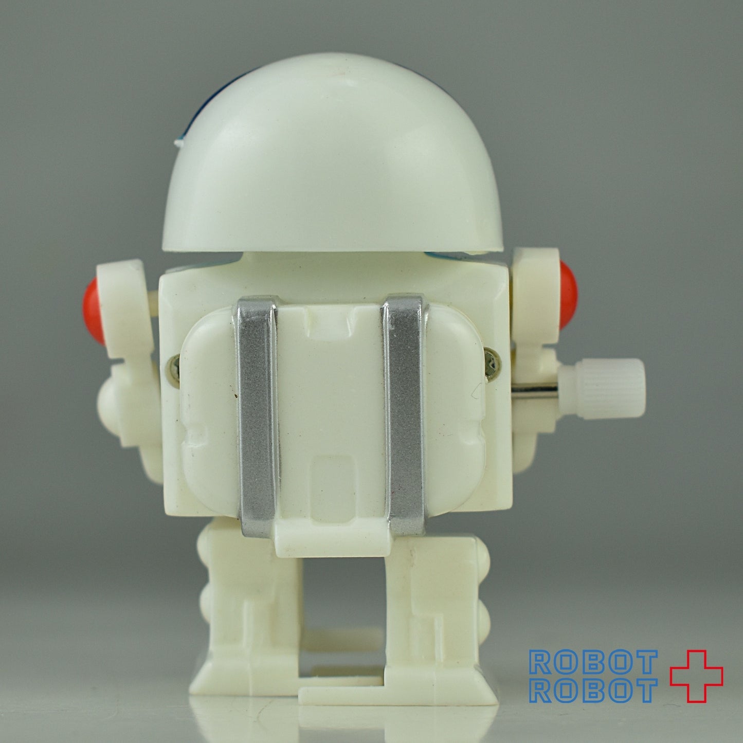 ギャラクシー ぜんまいトコトコロボット 青ドーム頭銀胸 赤膝