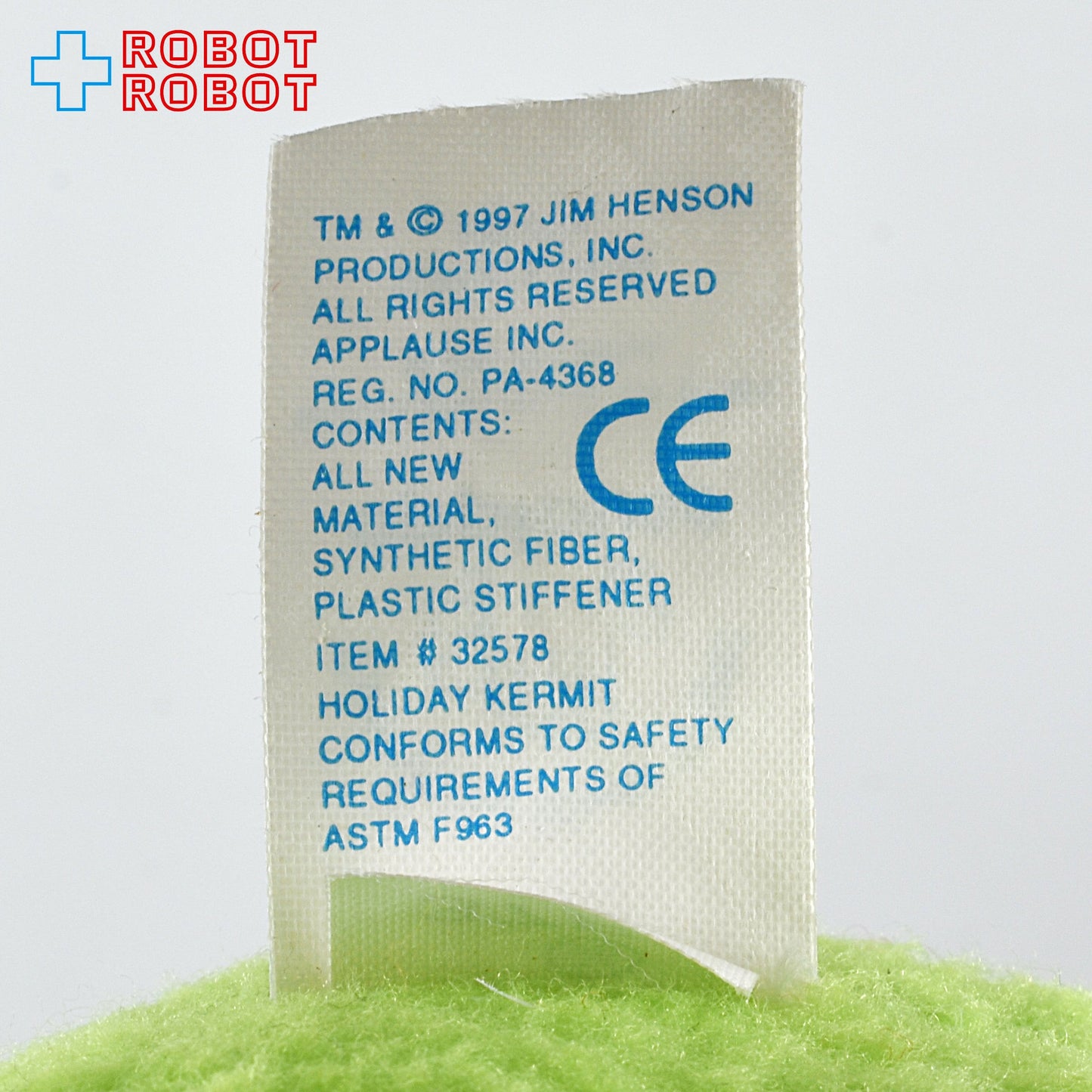 アプローズ社 マペッツ カーミット 冬仕様 ぬいぐるみ人形 1997