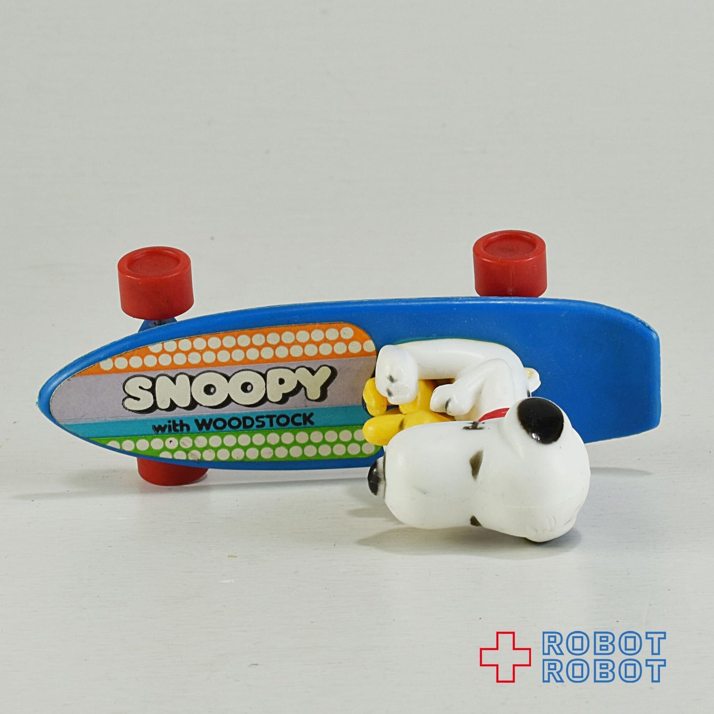 スヌーピー & ウッドストック ミニ スケートボード 青ボード