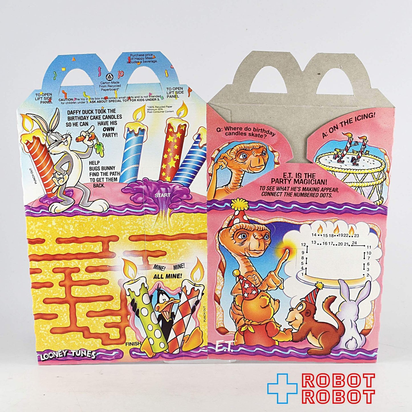 マクドナルド ハッピーセット空箱 ハッピーバースデイ タイニートゥーン / ルーニー・テューンズ / E.T.