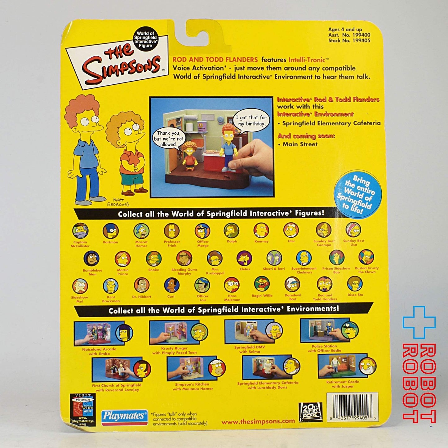 プレイメイツ シンプソンズ シリーズ9 ロッド & トッド・フランダース アクションフィギュア