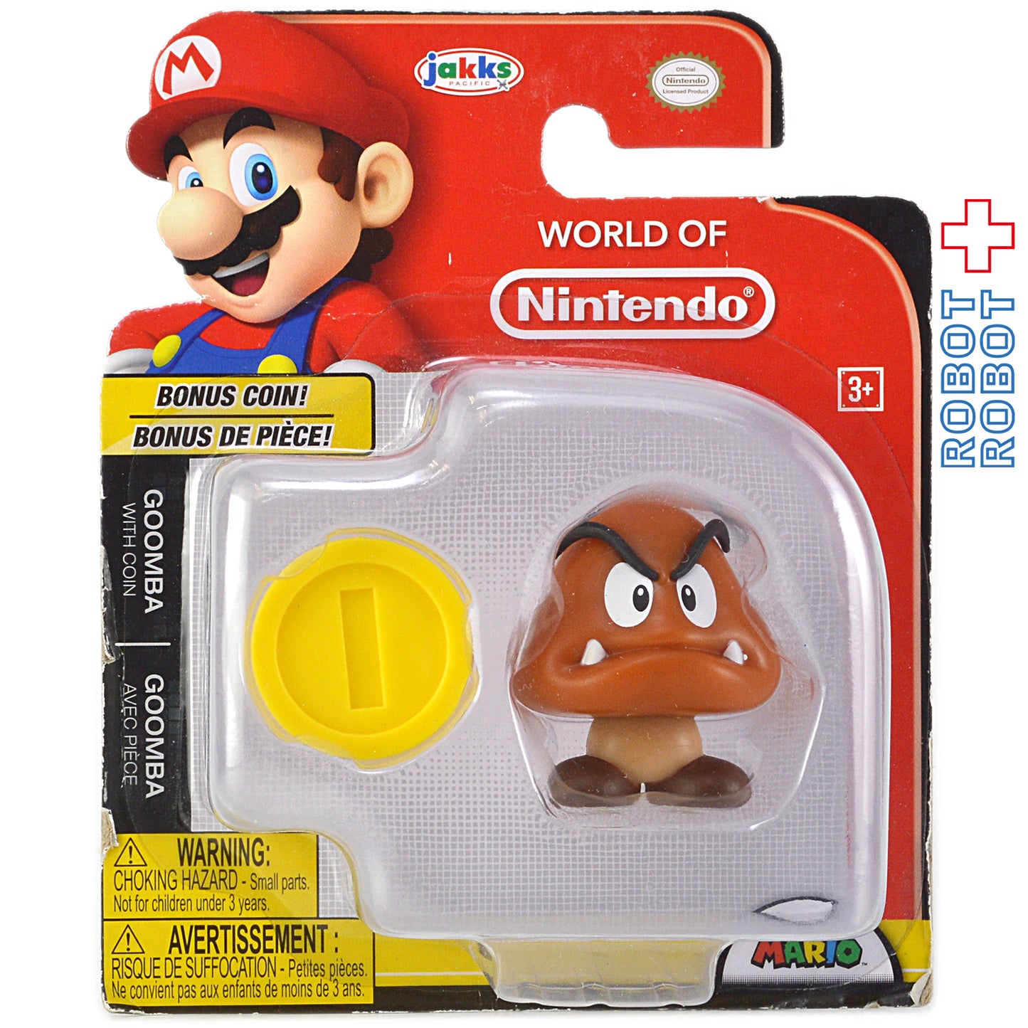 ワールドオブニンテンドー ボーナスコイン付 スーパーマリオ / クリボー 2.5インチアクションフィギュア