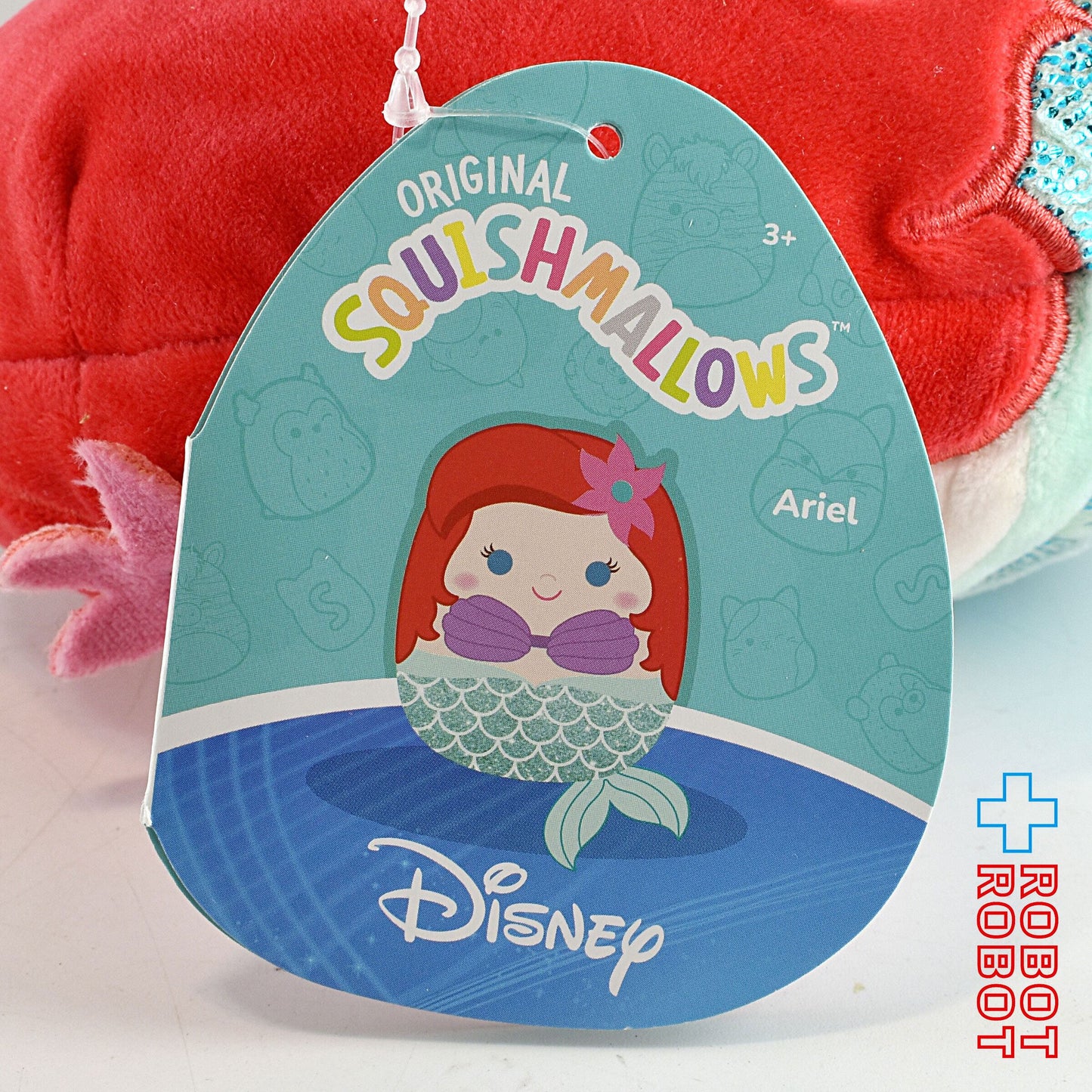 スクイッシュマロ アリエル リトルマーメイド ぬいぐるみ人形 紙タグ付