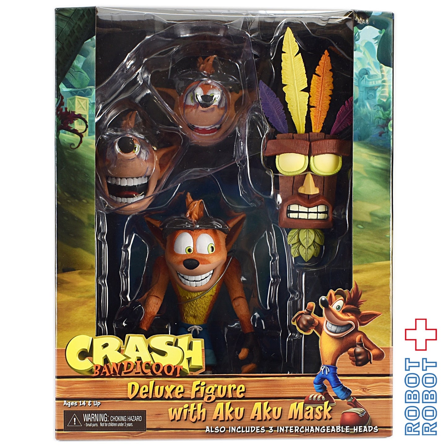 NECA クラッシュ・バンディクー/ クラッシュ・バンディクー with アクアクマスク 5.5インチ