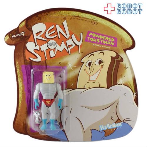 リ・アクション 3.75インチ レン&スティンピー パウダートーストマン アクションフィギュア