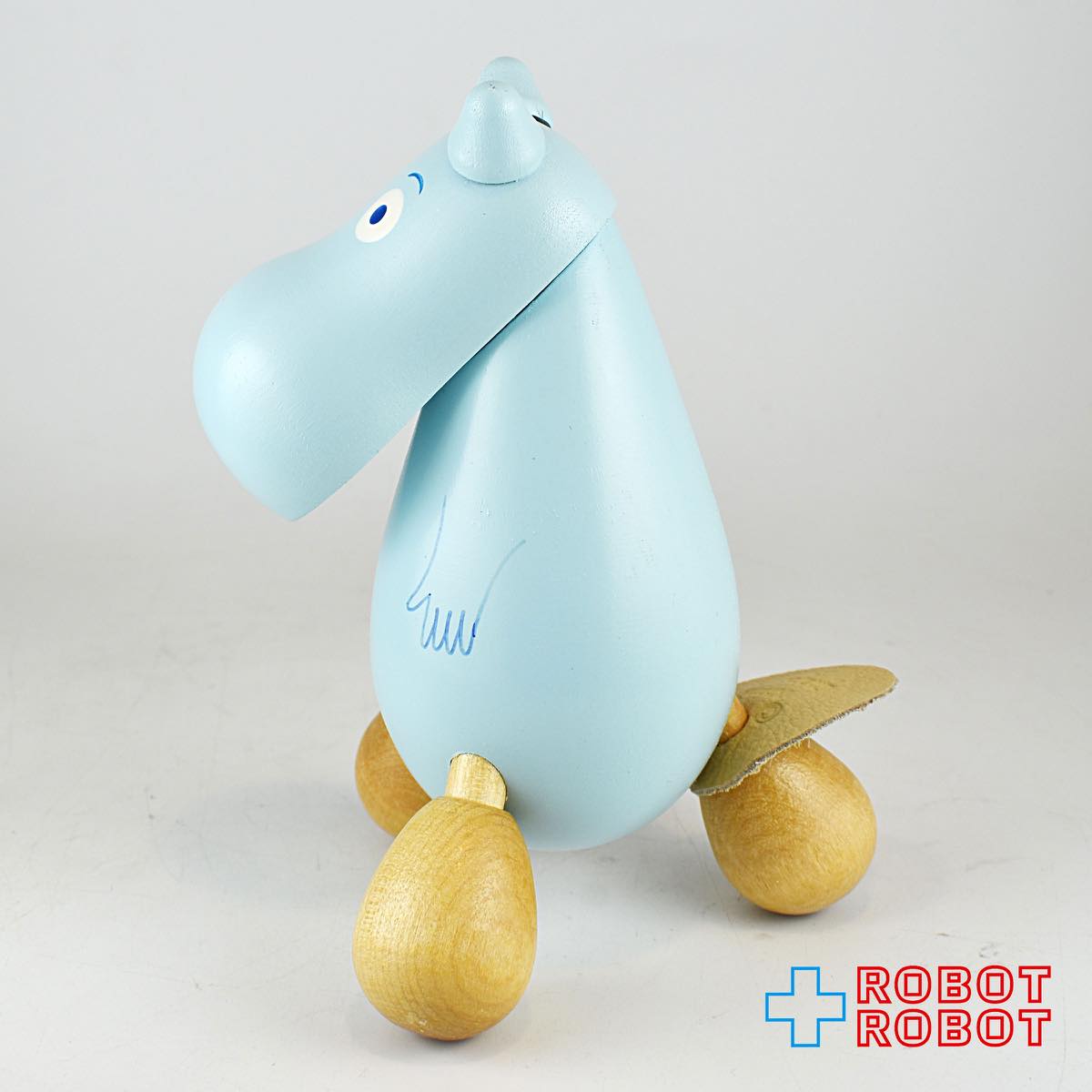 プーレルット ムーミン ムーミントロール ブルー 木製ツボ押し フィギュア