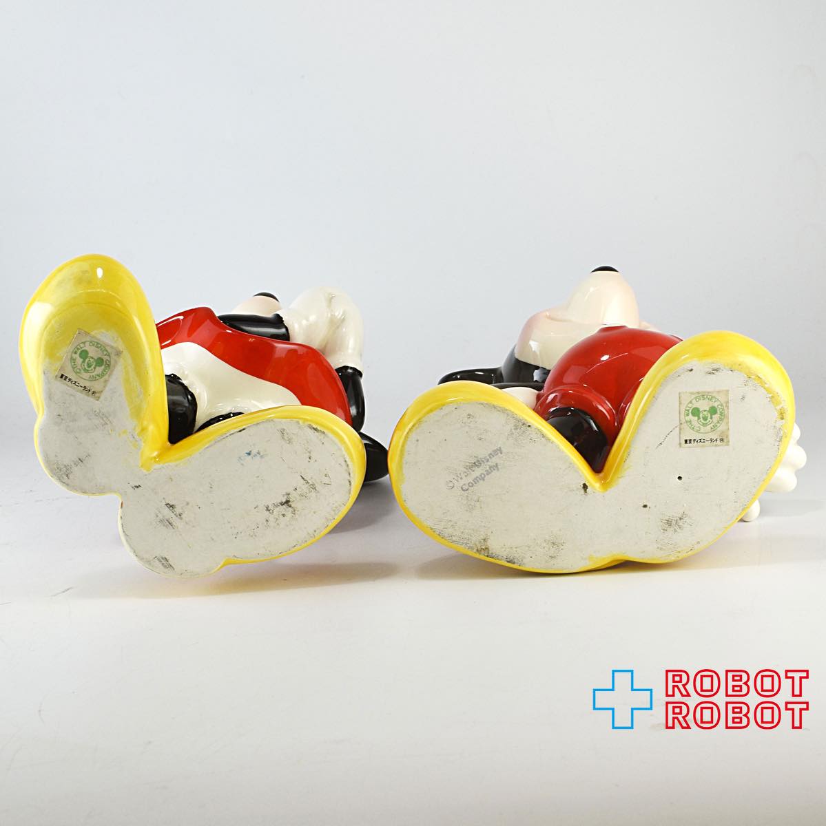 東京ディズニーランド ミッキーマウス ミニーマウス 陶器 フィギュアリン セット